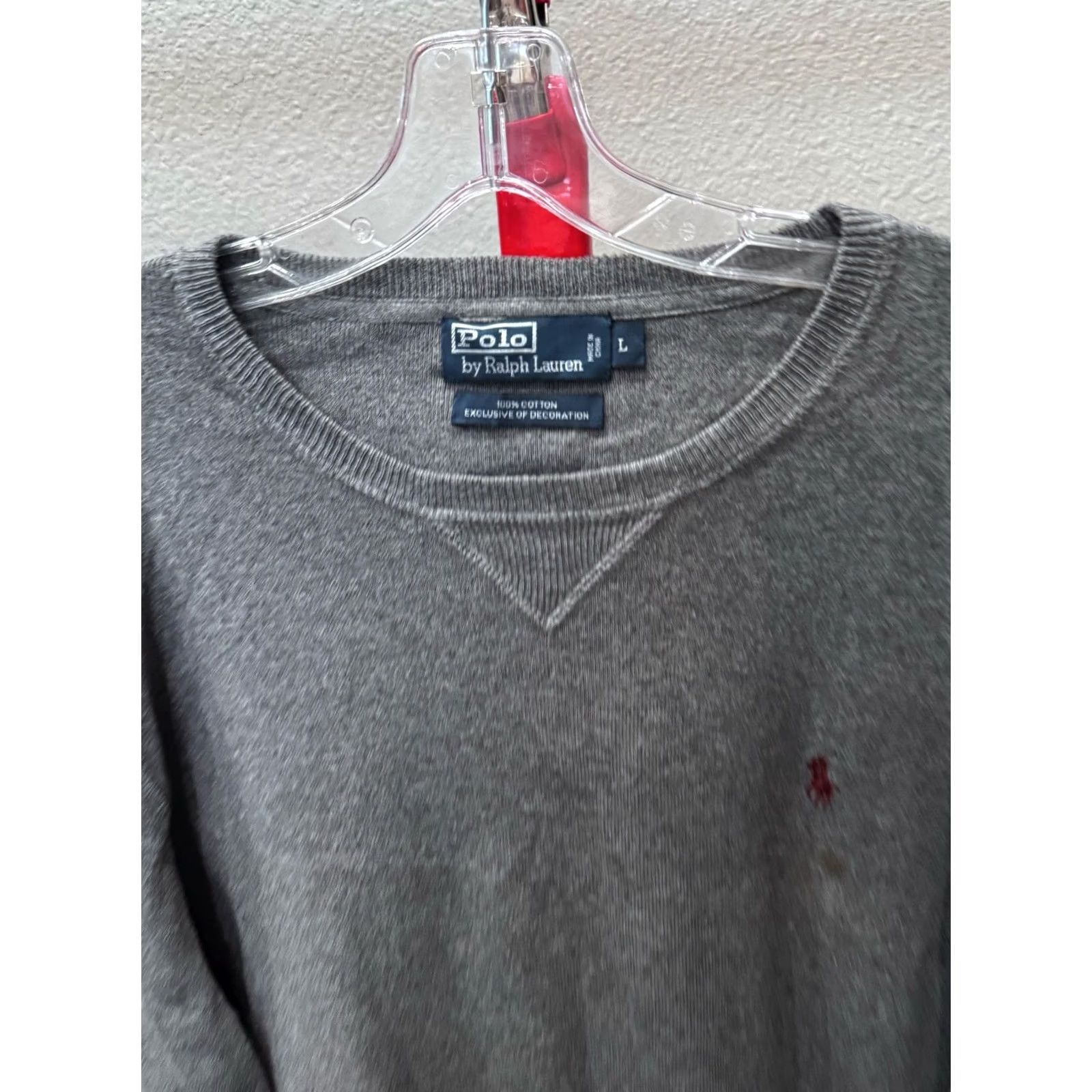 Polo Ralph Lauren Polo Ralph Lauren Gray Knit SWEATER Large Size US L / EU 52-54 / 3 - 3 Thumbnail