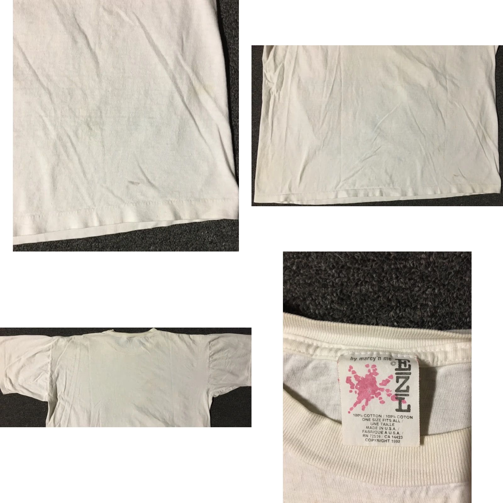 Vintage Vtg 90s Animal Beach Faded Distress Boxy Shirt M White Mens Short Sleeve Rock Grunge Surf Cartoon Rooster Hawaii USA Size US M / EU 48-50 / 2 - 9 Thumbnail
