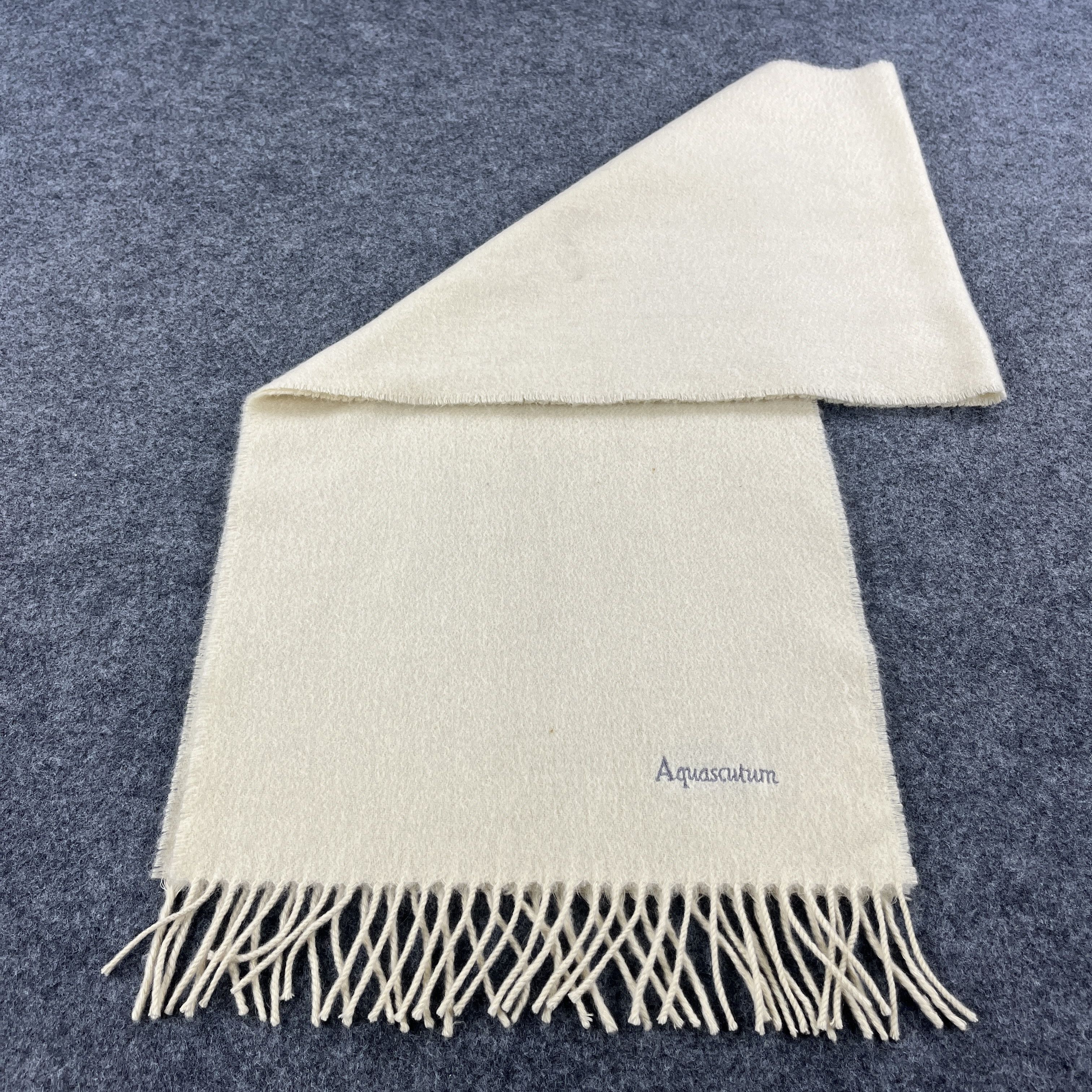 Aquascutum × Vintage Aquascutum Scarf / Muffler / Neckwear T1254 Size ONE SIZE - 4 Thumbnail