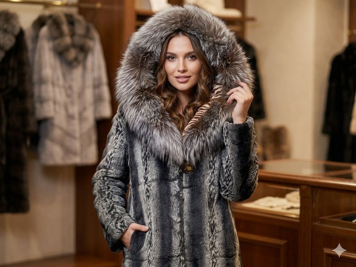 Other Ultra-Soft Rex Rabbit Fur Coat Size XL Size XL / US 12-14 / IT 48-50 - 1 Thumbnail