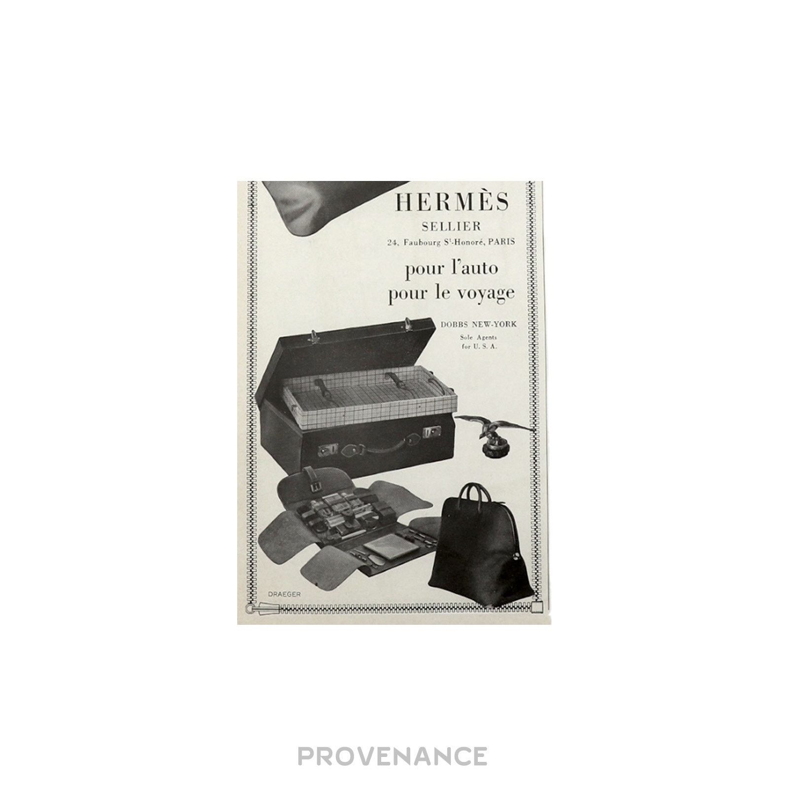 Hermes 🔴 Hermes Antique Vintage Newsprint Ad - HERMÈS SELLIER IV Size ONE SIZE - 6 Thumbnail