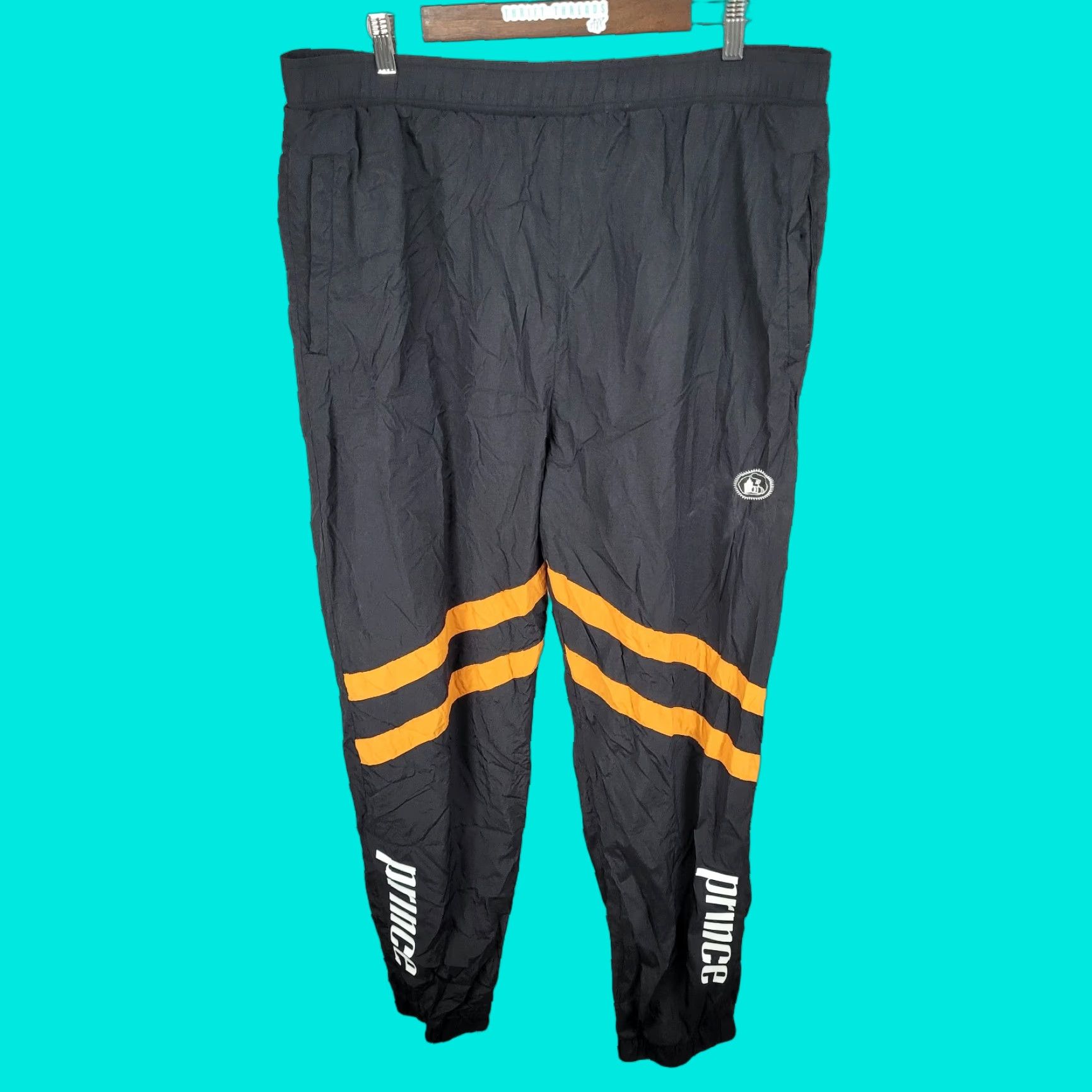 Prince VINTAGE Prince Tito’s Vodka Nylon Jogger Pants Black 2XL Men Size US 39 - 1 Thumbnail