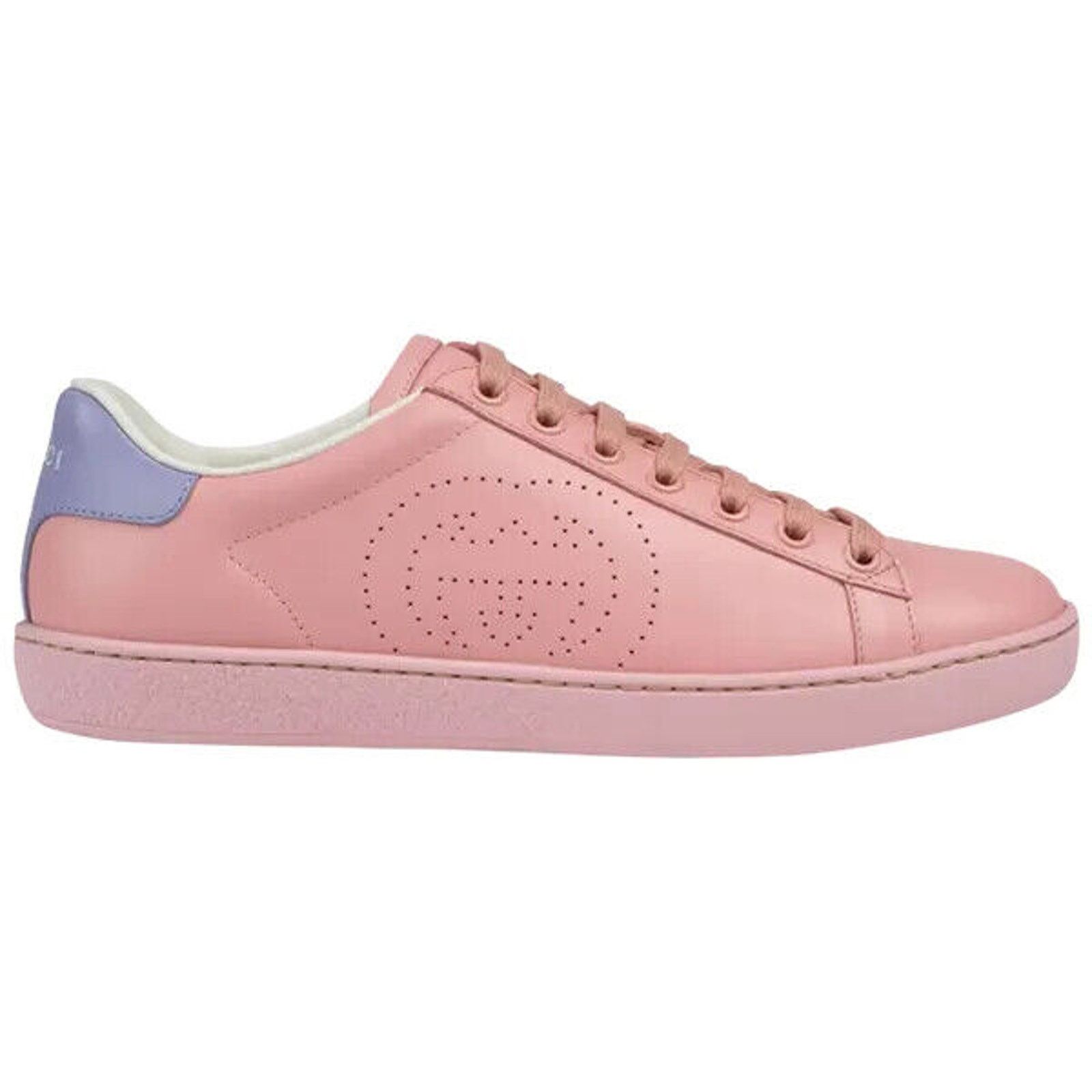 Gucci GUCCI 598527 ACE GG LEATHER PINK BLUE LOGOSNEAKERS 35 5 $780 Size US 5 / IT 35 - 7 Thumbnail