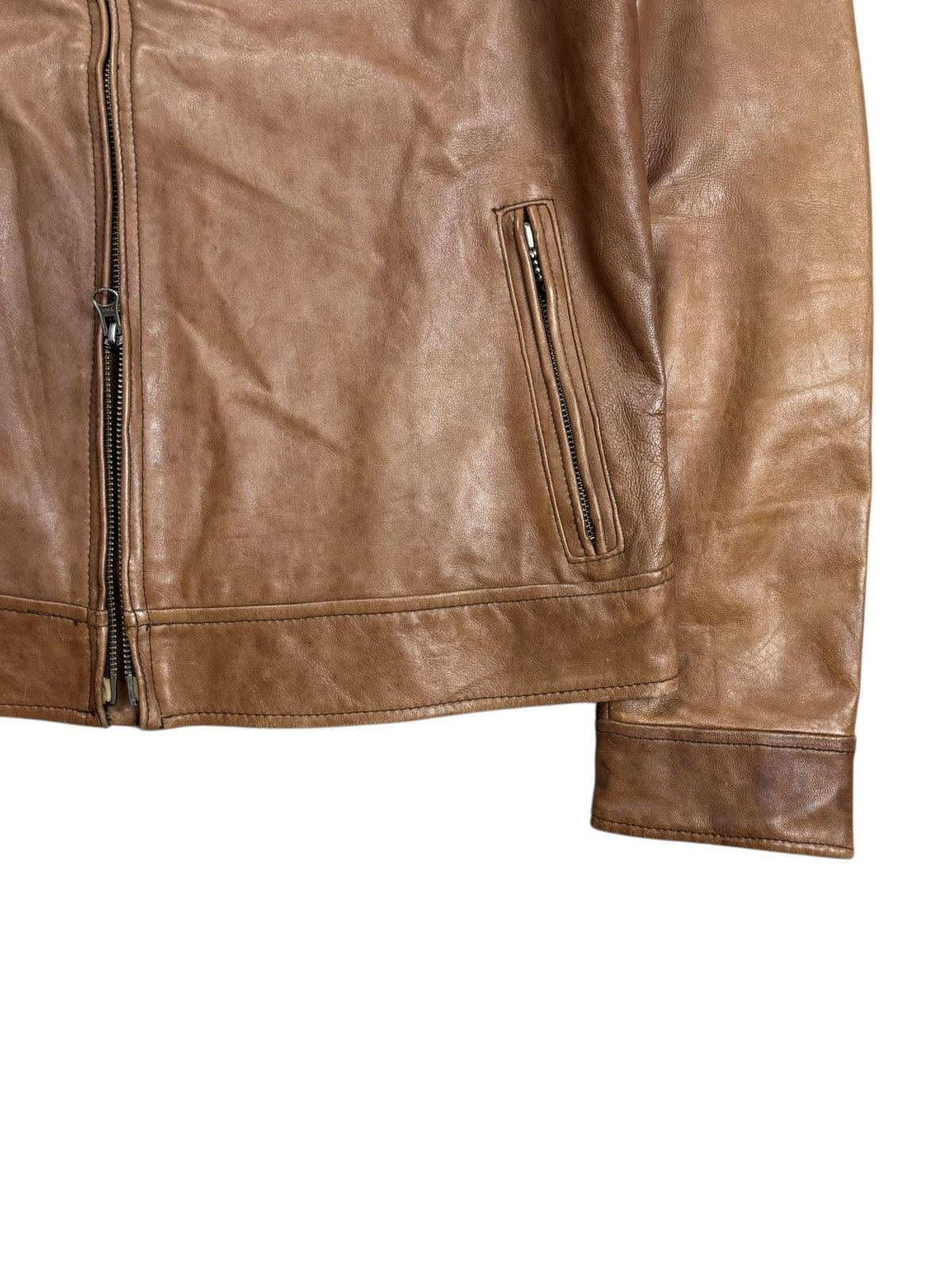 Ekam 2000s Glamb - Asymetical Zips Leather Jacket Size US M / EU 48-50 / 2 - 6 Thumbnail