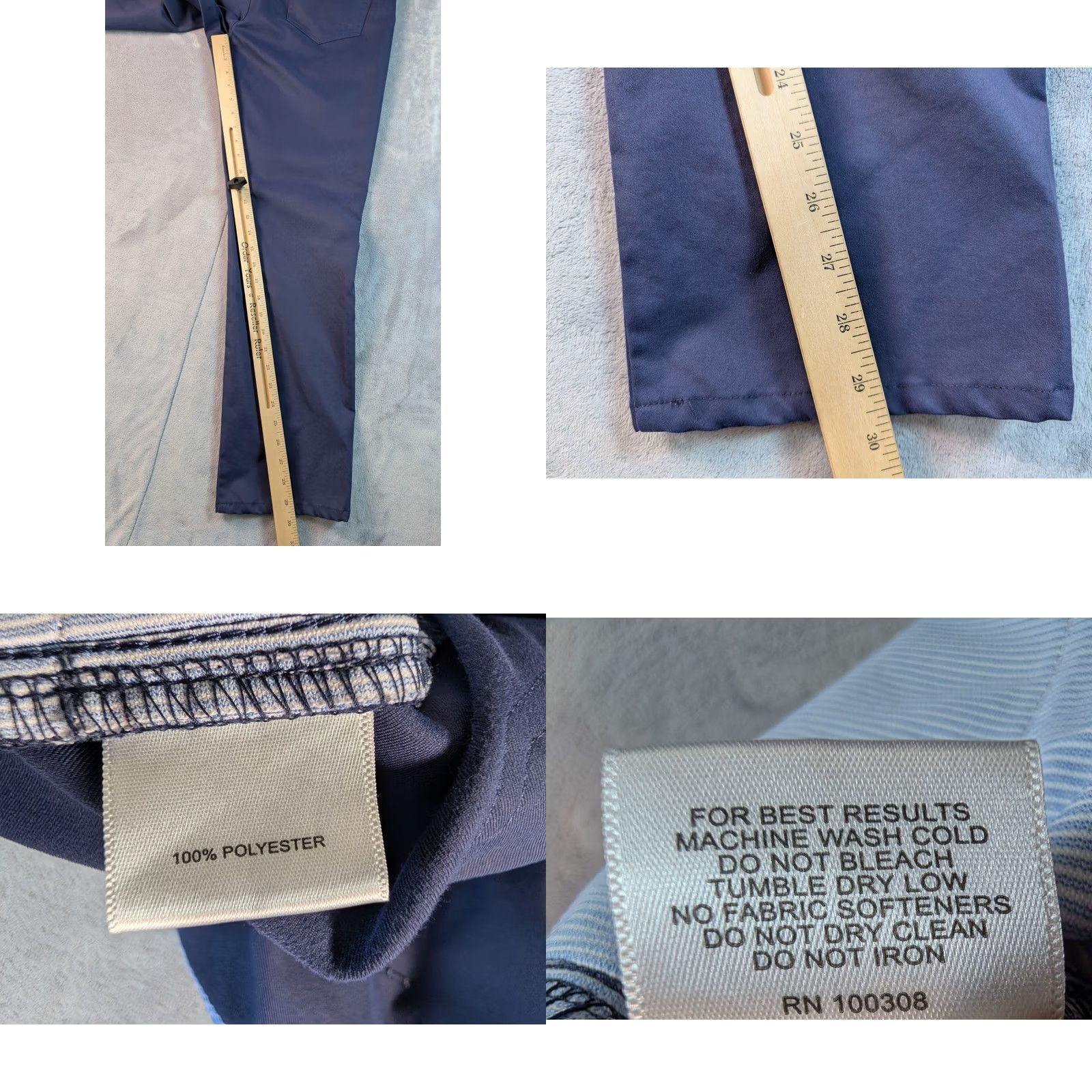 Peter Millar Peter Millar Pants Mens 34x32 Blue Eb66 Performance Chino Golf Casual Tech Sports Pants Mens Blue 34x32 Chino Straight 5-Pocket Regular/Adult Mens Size US 34 / EU 50 - 9 Thumbnail