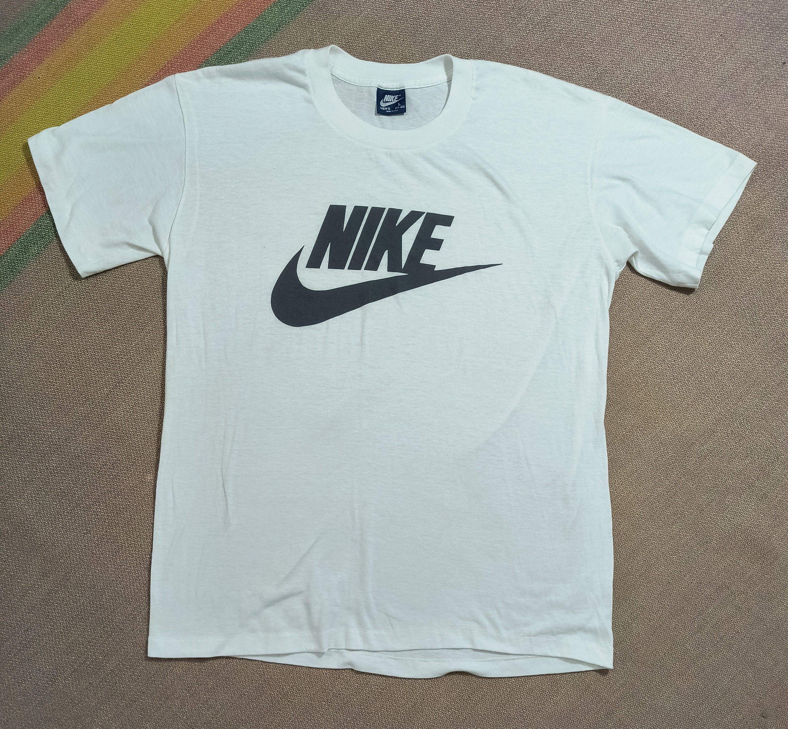 Nike Vintage Nike swoosh 80s tee Size US L / EU 52-54 / 3 - 2 Thumbnail