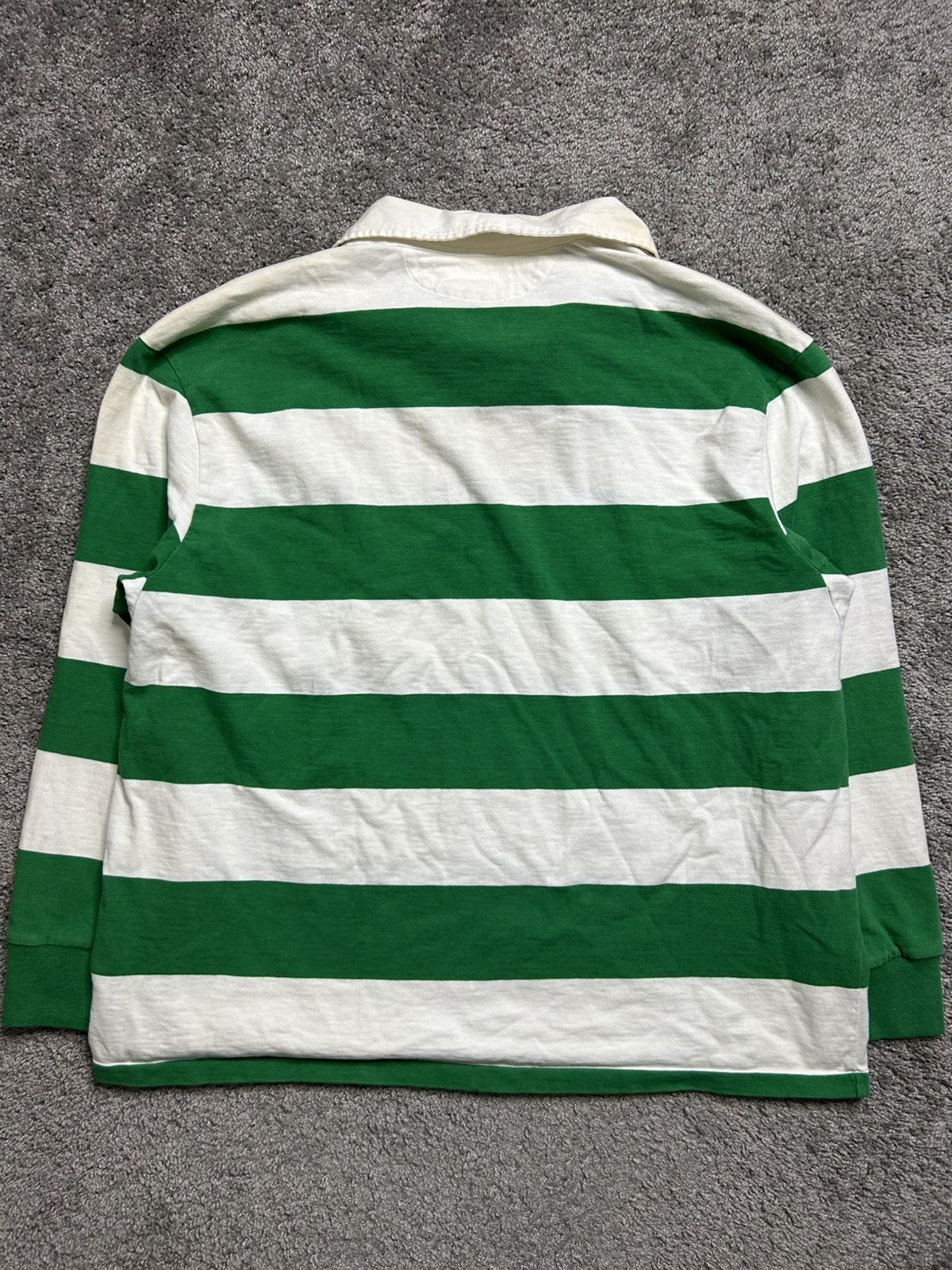 Polo Ralph Lauren Vintage 80s Polo Ralph Lauren Rugby Long Sleeve Striped Size US XXL / EU 58 / 5 - 9 Thumbnail