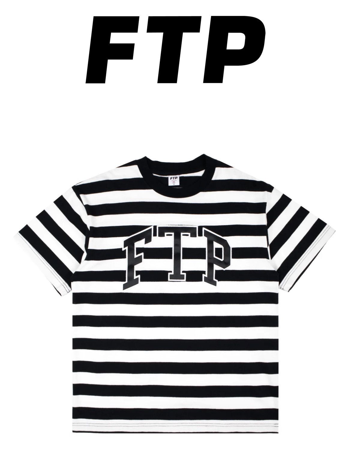 Fuck The Population FTP Striped Arch Logo Tee Size US L / EU 52-54 / 3 - 2 Thumbnail