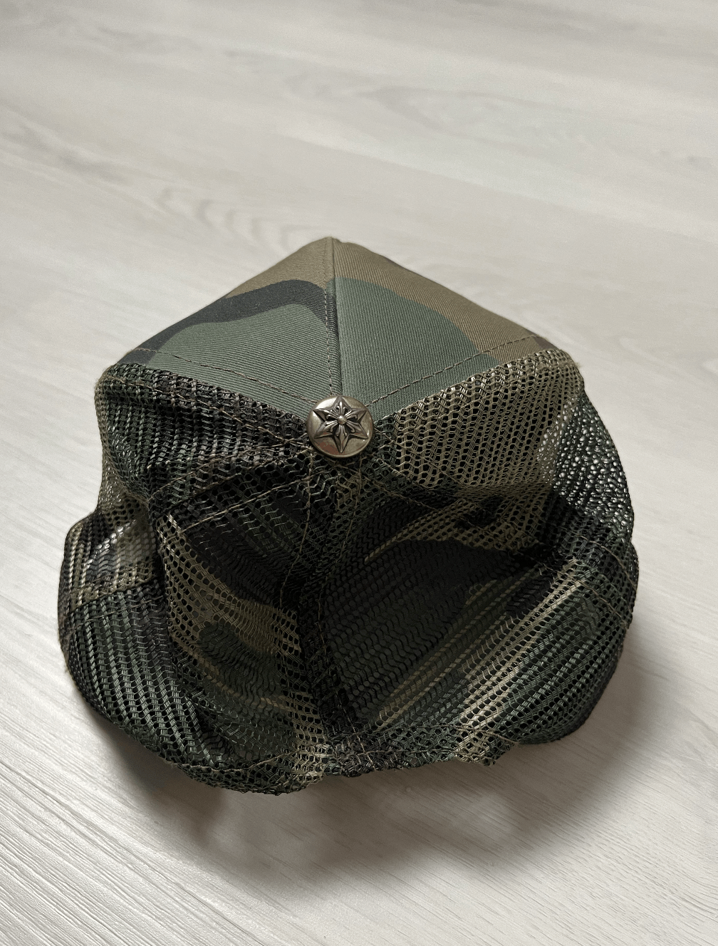 Chrome Hearts Chrome Hearts Star Leather Patch Camo Trucker In Camo Orange Size ONE SIZE - 5 Thumbnail