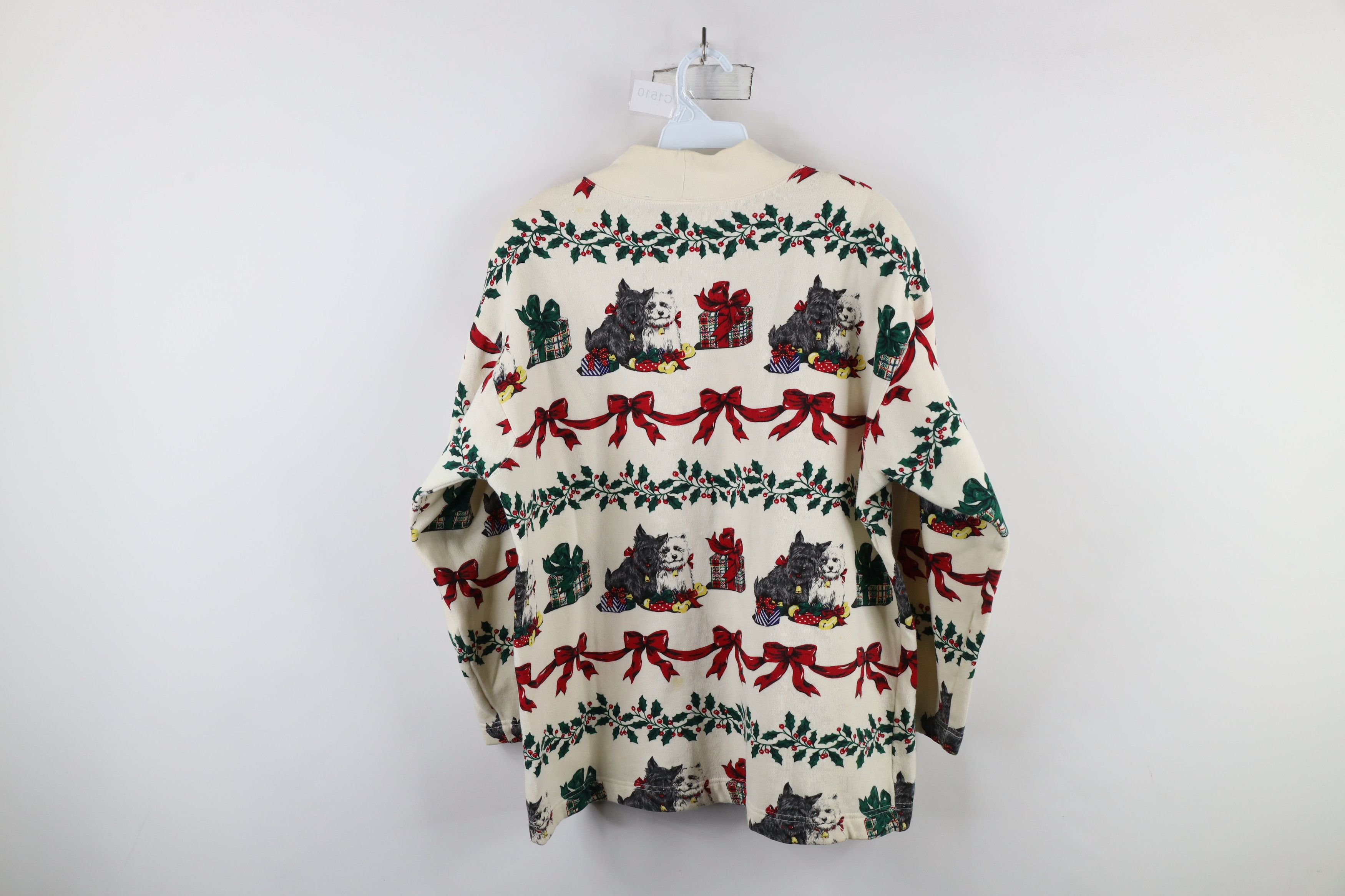 Vintage Vintage 90s Streetwear All Over Print Mock Neck Sweatshirt Size M / US 6-8 / IT 42-44 - 13 Thumbnail