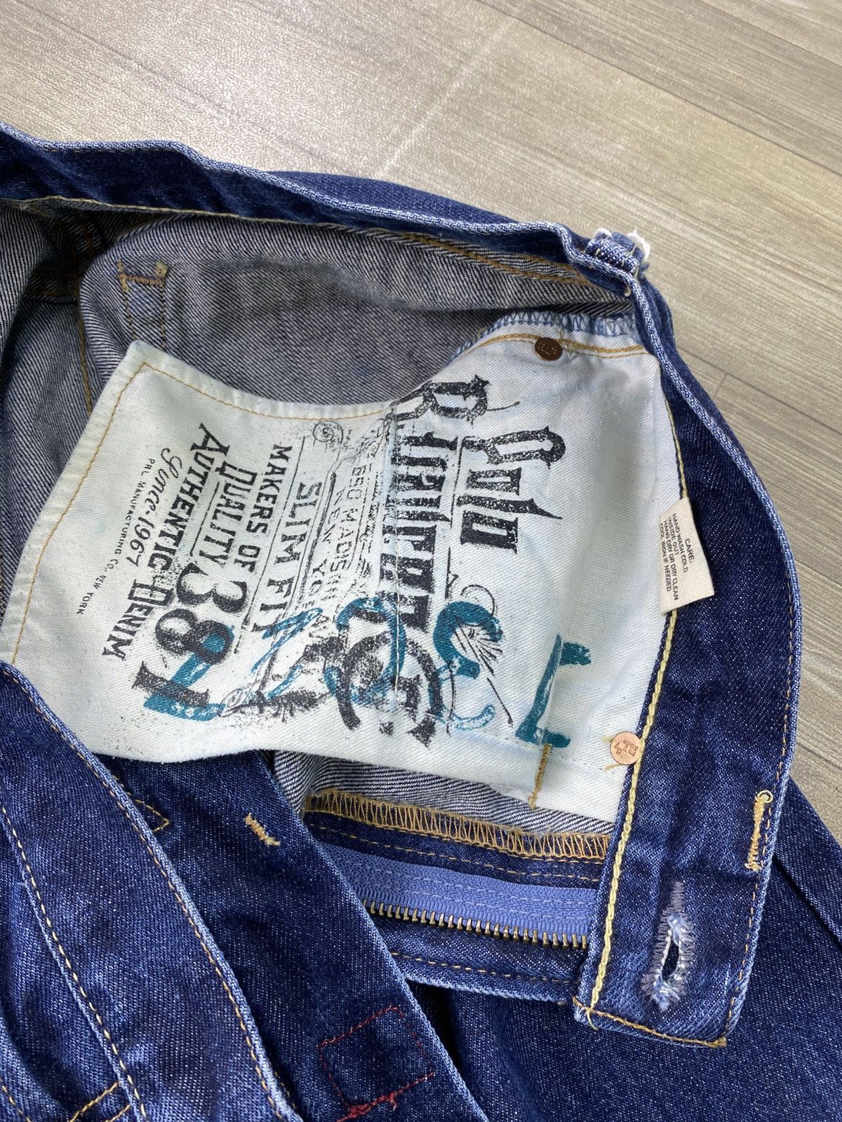 Polo Ralph Lauren Vintage Polo Ralph Lauren RL Blue Straight Jeans Size US 28 / EU 44 - 13 Thumbnail