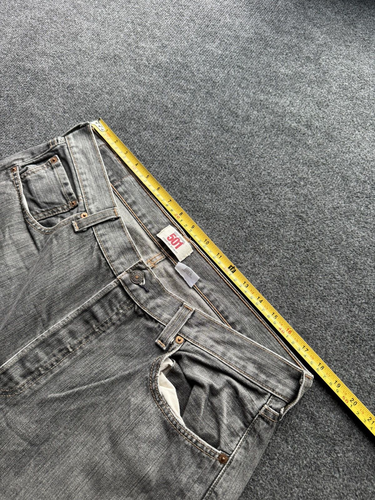 Levi's Vintage 00s Levi’s 501 Grey Wash Straight Leg Jeans LGB Y2K Size US 36 / EU 52 - 15 Thumbnail