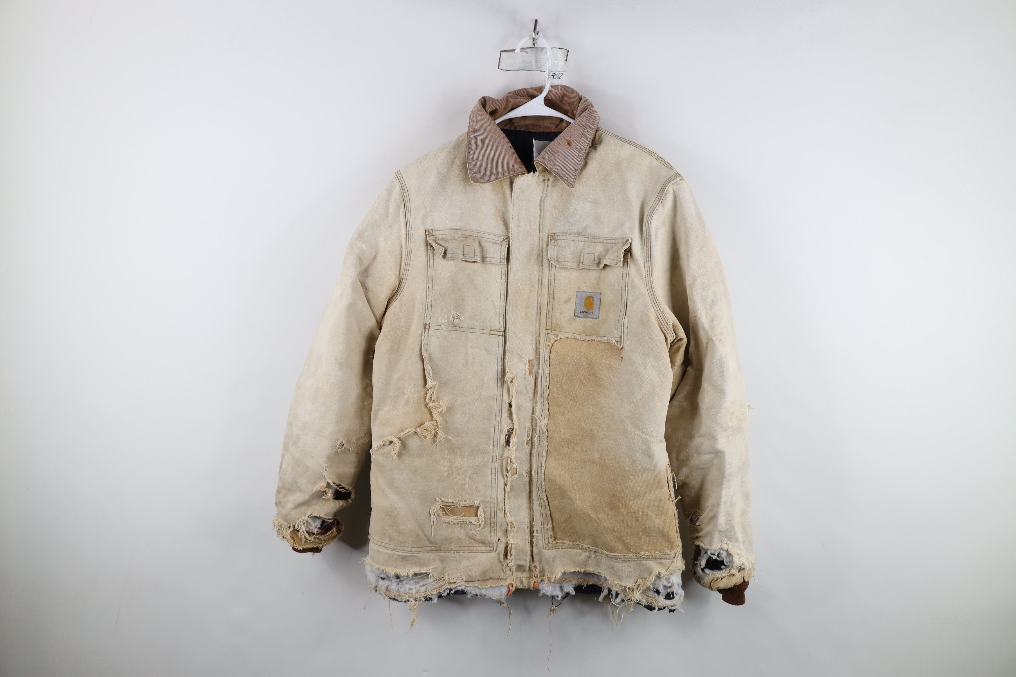 Carhartt Vintage 90s Carhartt Quilted Chore Barn Jacket Duck Brown Size US L / EU 52-54 / 3 - 1 Thumbnail