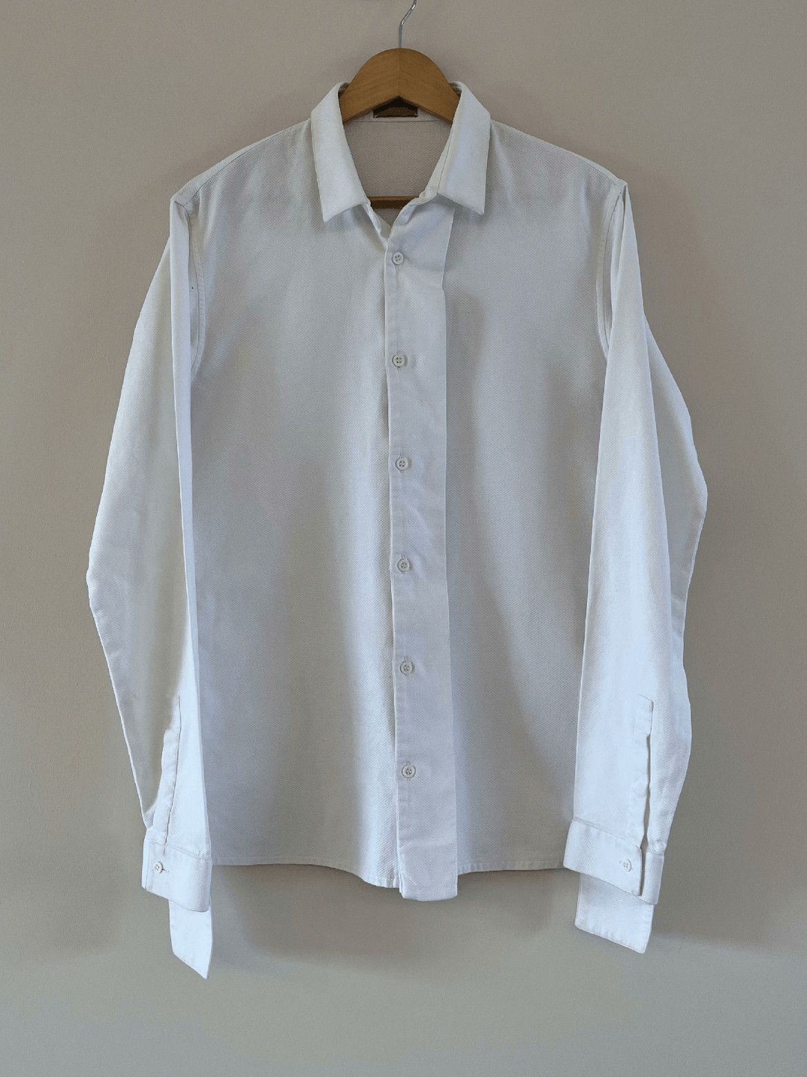 Dior Dior Homme 02AW Runway Unevenness Shirt Size US L / EU 52-54 / 3 - 1 Thumbnail