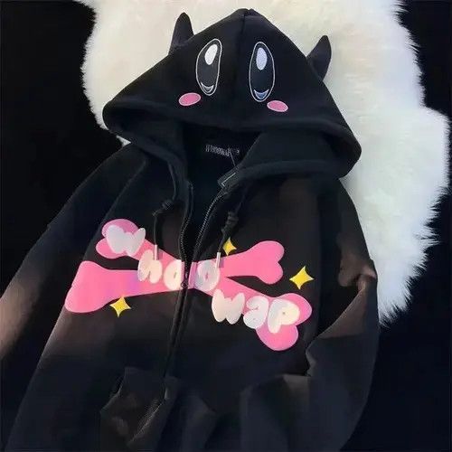 Vintage Y2K Streetwear Kirby Full Zip-Hoodie Size S / US 4 / IT 40 - 1 Thumbnail