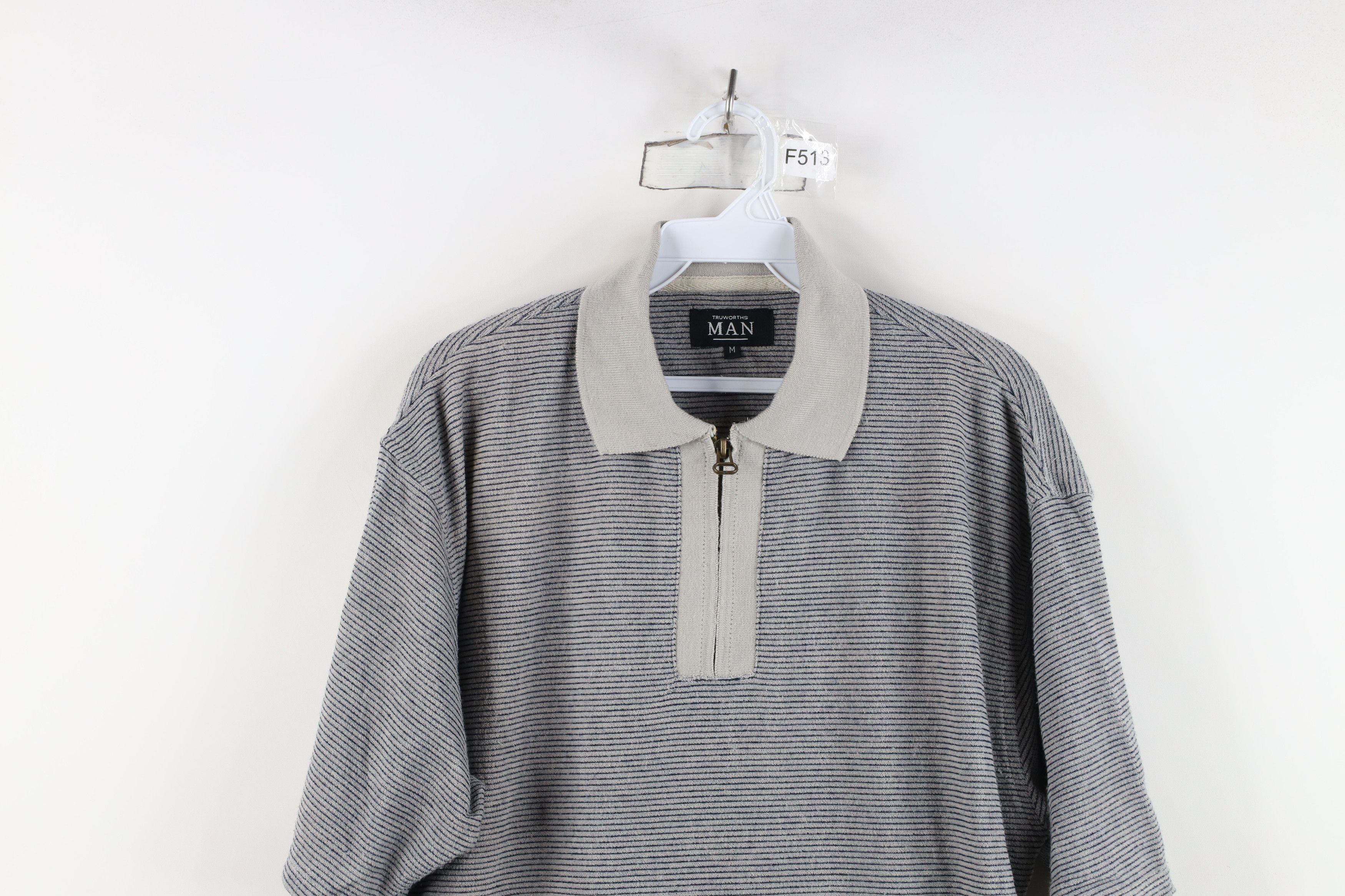 Vintage Vintage 90s Y2K Streetwear Knit Half Zip Collared Polo Shirt Size US M / EU 48-50 / 2 - 2 Thumbnail