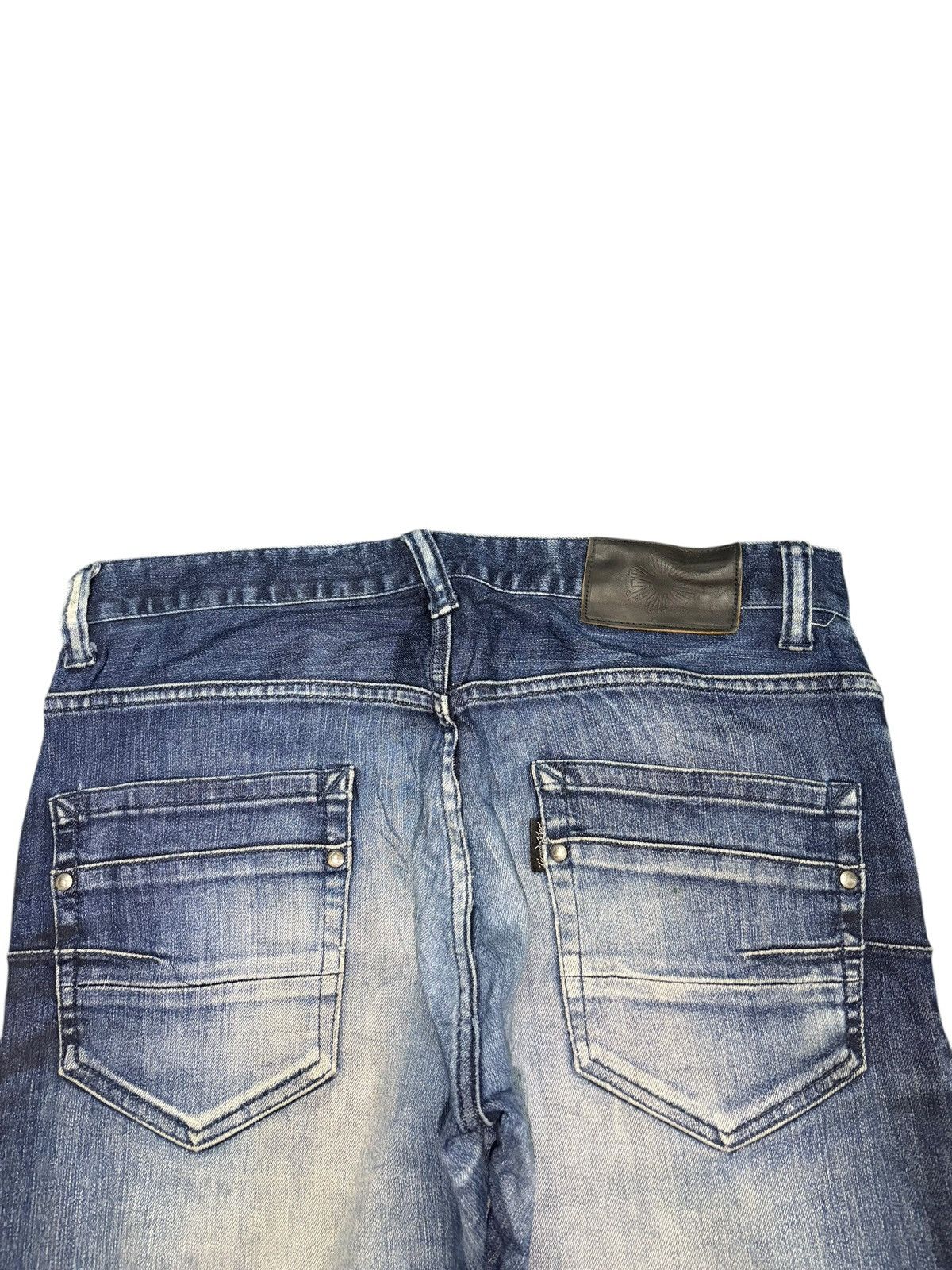 Tornado Mart Vintage Tornado Mart Rusty Wash Distress Flare Jeans Size US 32 / EU 48 - 4 Thumbnail