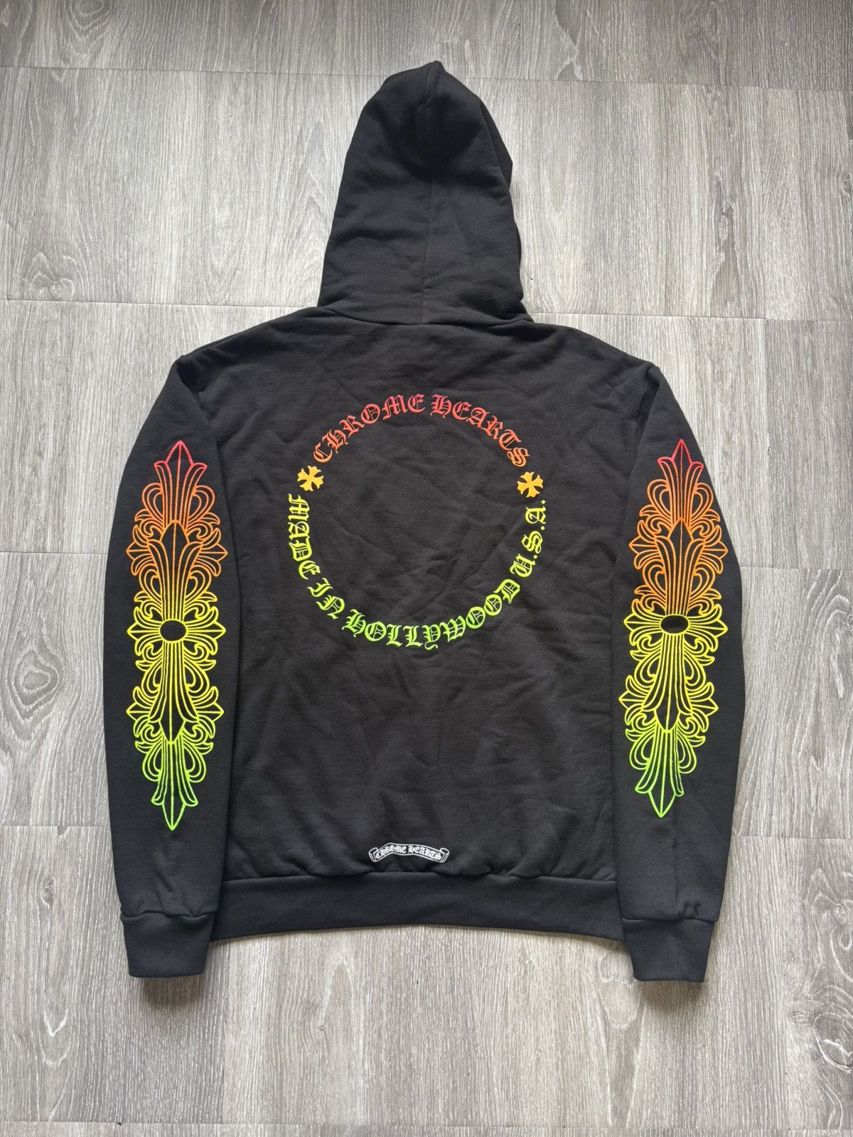 Chrome Hearts Chrome Hearts Gradient Floral Hoodie Size US S / EU 44-46 / 1 - 4 Thumbnail