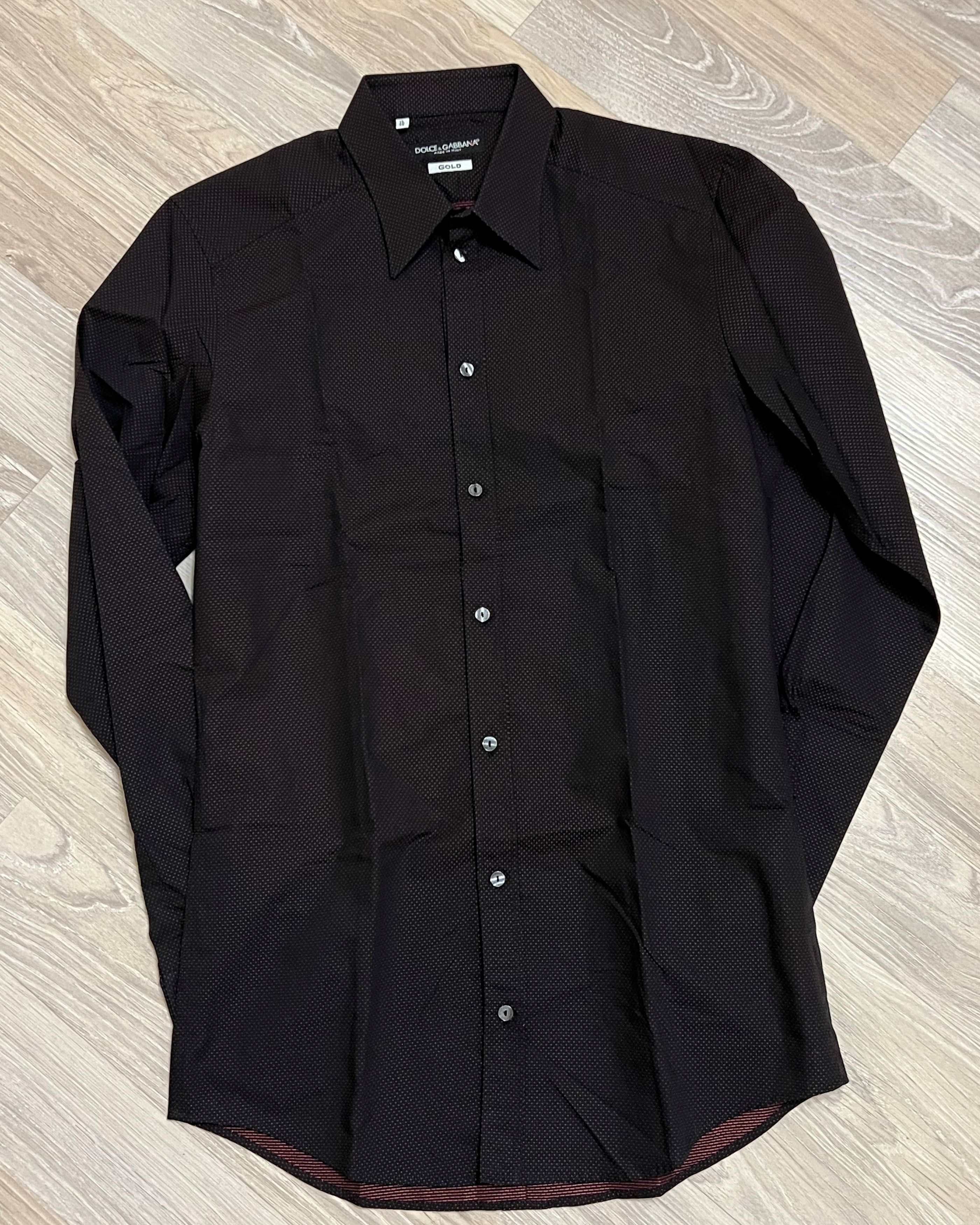 DOLCE & GABBANA GOLD FIT SHIRT SIZE S / 15/38