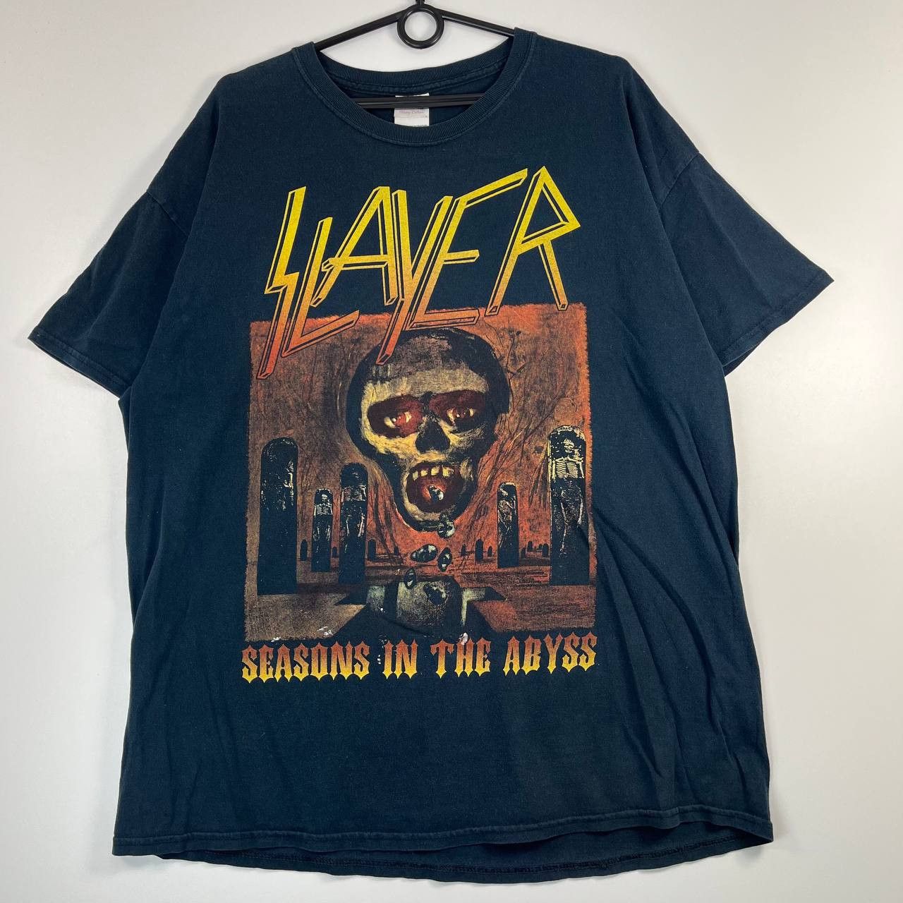 Gildan Slayer Seasons In The Abyss Band T Shirt Vintage 2000s Sz XL Size US XL / EU 56 / 4 - 1 Thumbnail