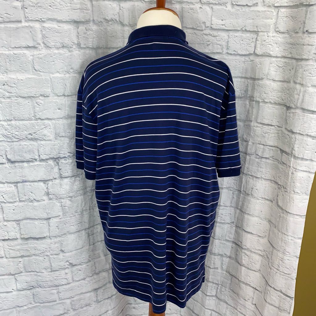 Ralph Lauren Polo by RL 100% cotton 2 button collar short sleeve stripe p Size US XXL / EU 58 / 5 - 7 Thumbnail