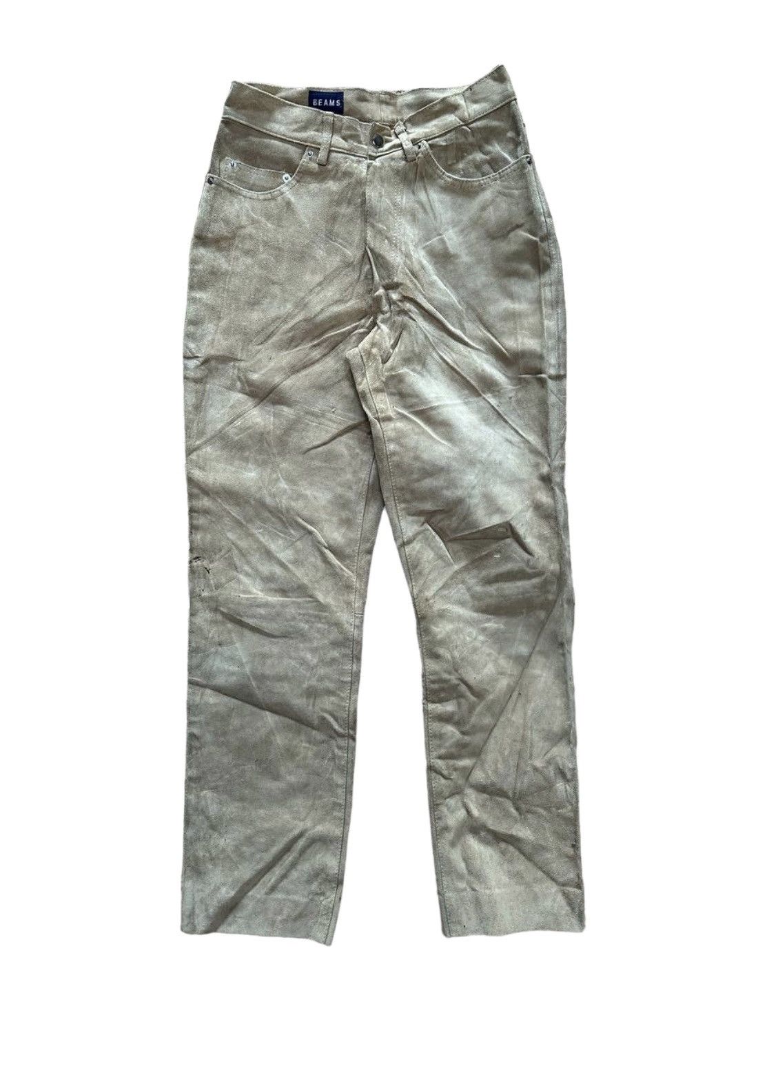 Beams Plus × Leather Beams Suede Trousers Leather Size US 28 / EU 44 - 1 Thumbnail