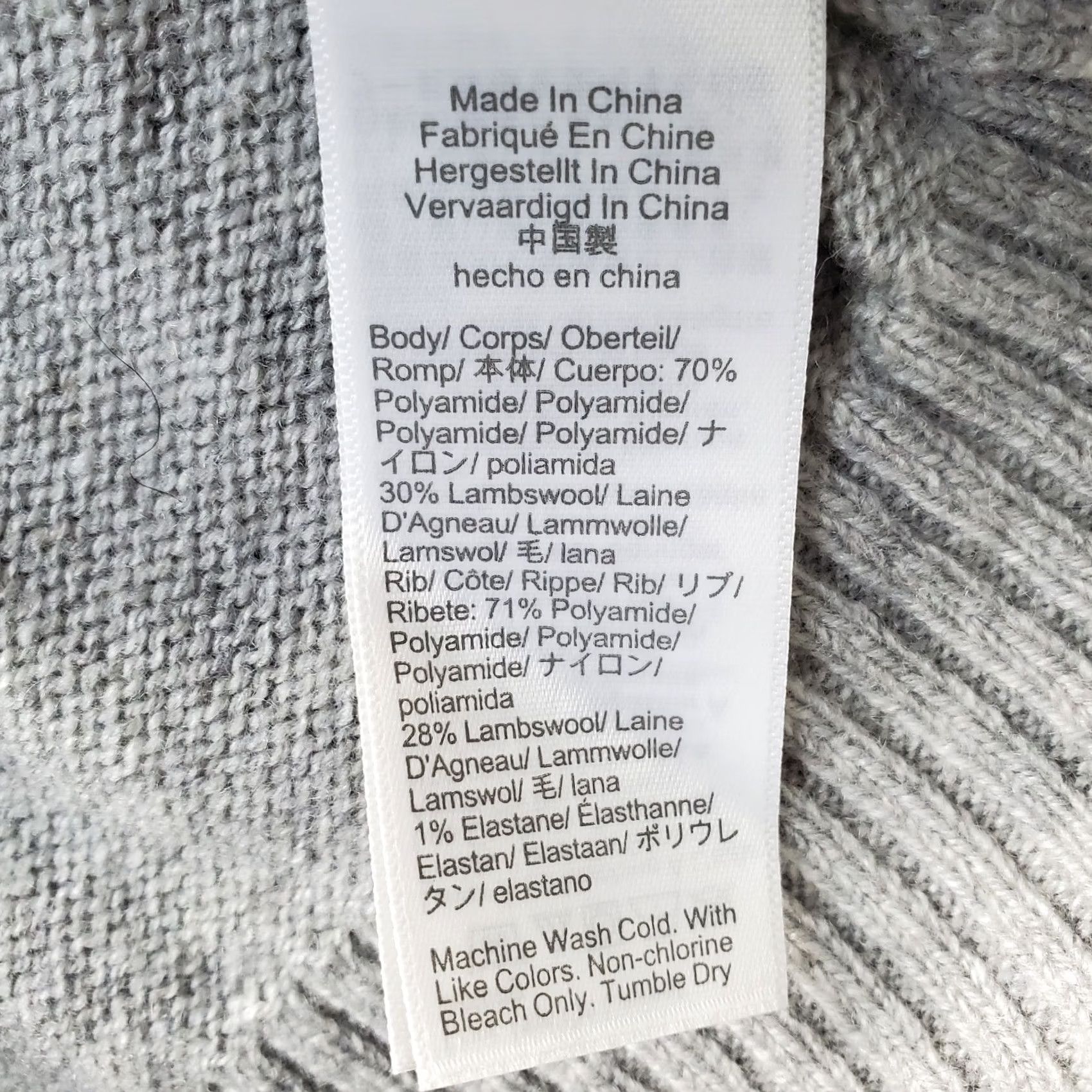 J.Crew J.CREW Henley Sweater: Mens Size M Gray Lambswool Knitted Raglan Pullover Shirt Size US M / EU 48-50 / 2 - 6 Thumbnail