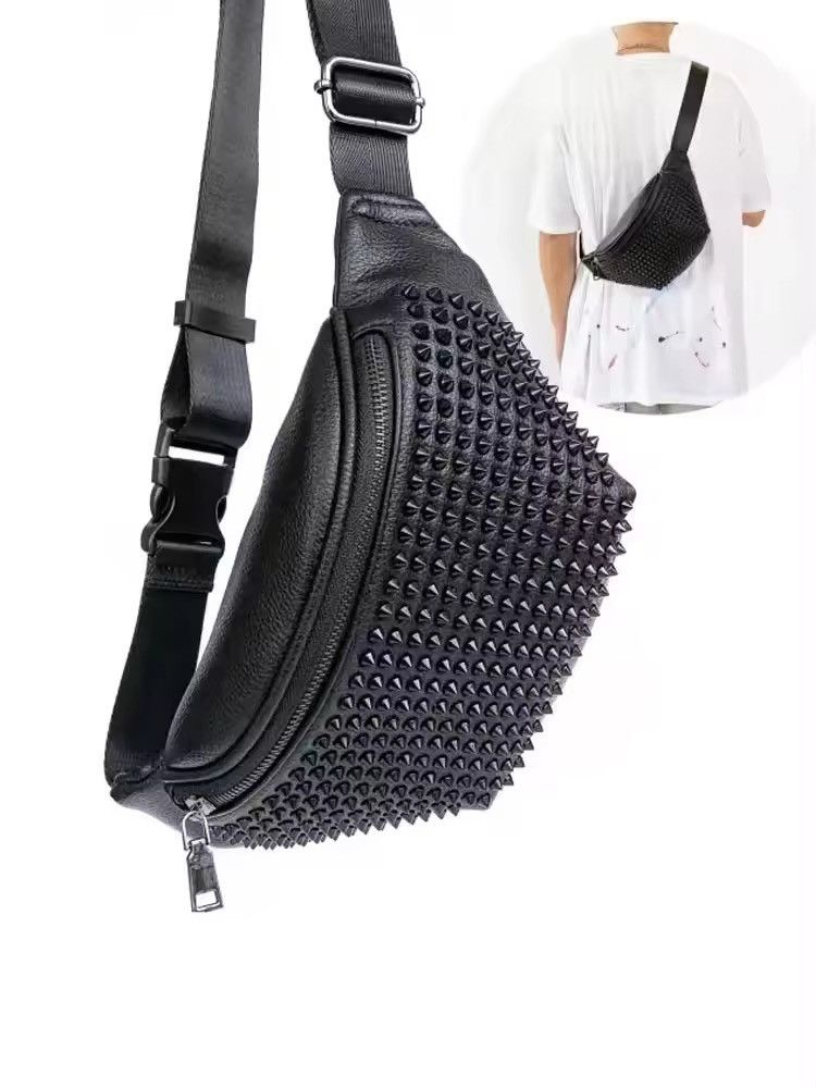Japanese Brand Studded Faux Leather Bag Size ONE SIZE - 8 Thumbnail