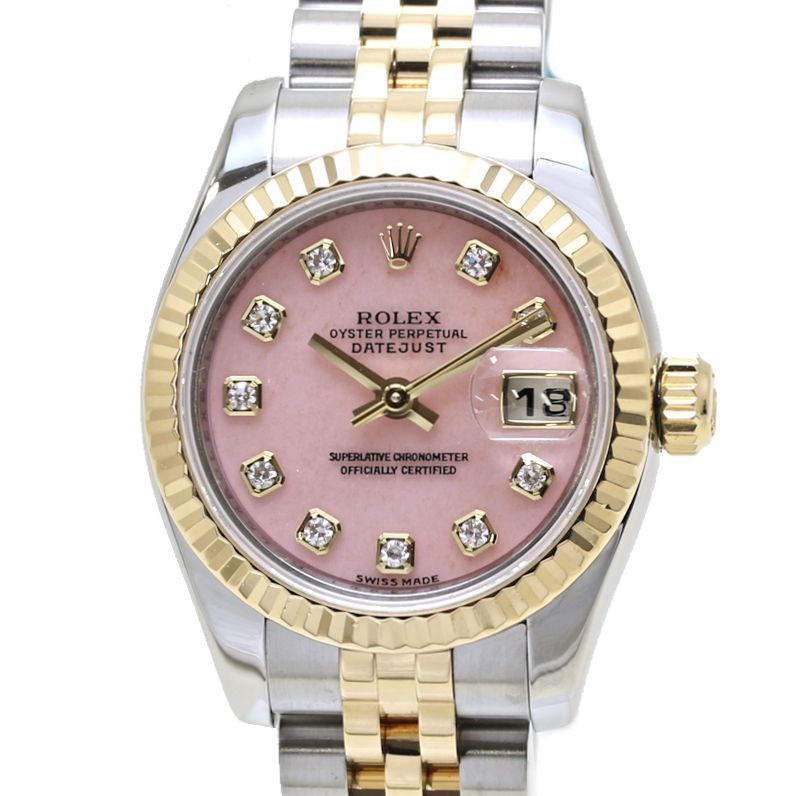 Rolex Rolex Pink Opal Datejust Watch 179173Opg Metal Automatic 179173Opg, Women's