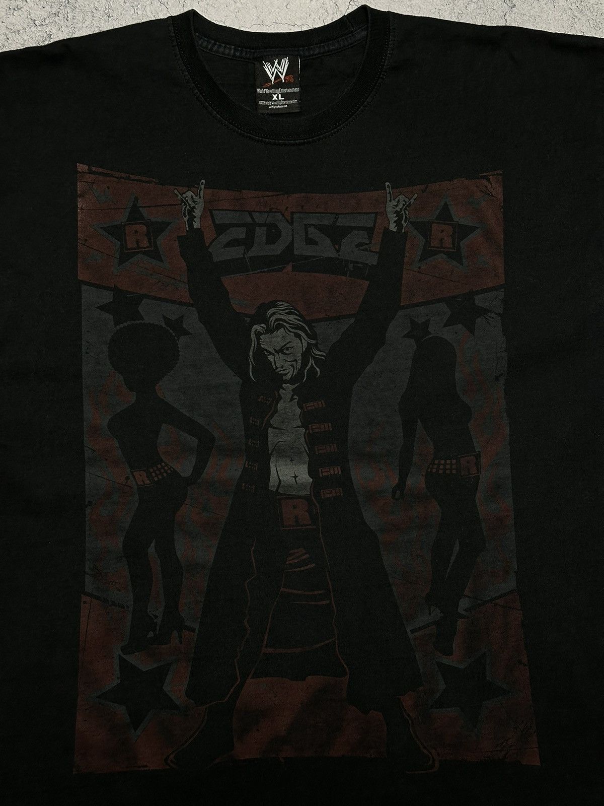 Vintage Vintage EDGE Superstar WWE Wrestling T Shirt Size US XL / EU 56 / 4 - 3 Thumbnail