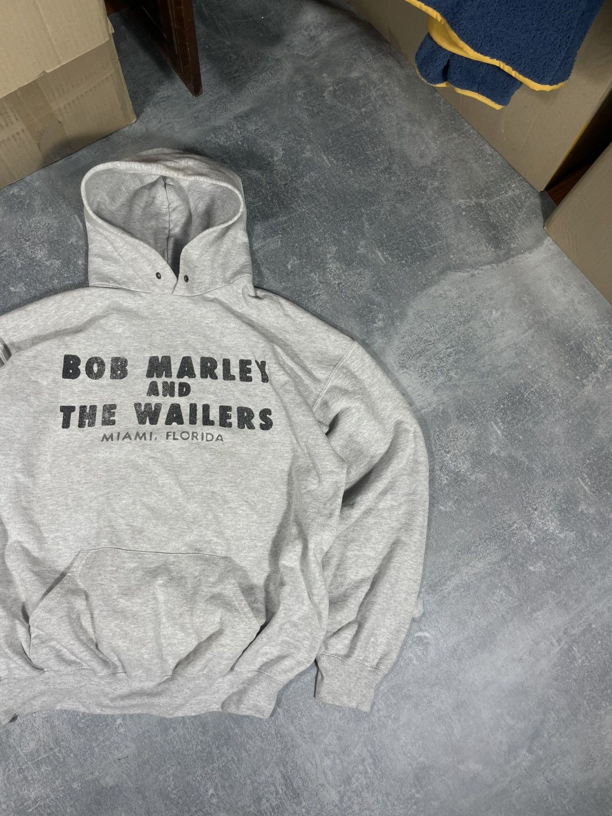 Bob Marley boxy fit hoody big logo Bob Marley Fruit The Loom hoodie Size US L / EU 52-54 / 3 - 4 Thumbnail