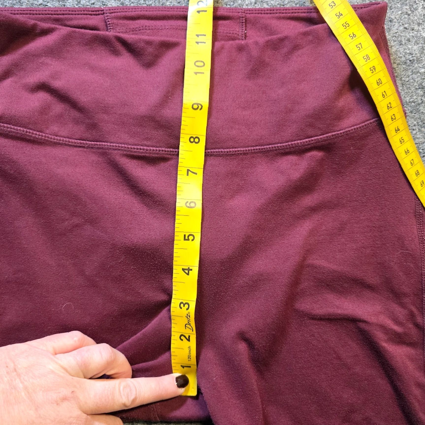 Free People Free People Pants Women Small Red Burgundy Stretch Legging Workout Casual Ankle Skinny Activewear Casual Wear Womens Size 28" / US 6 / IT 42 - 6 Thumbnail