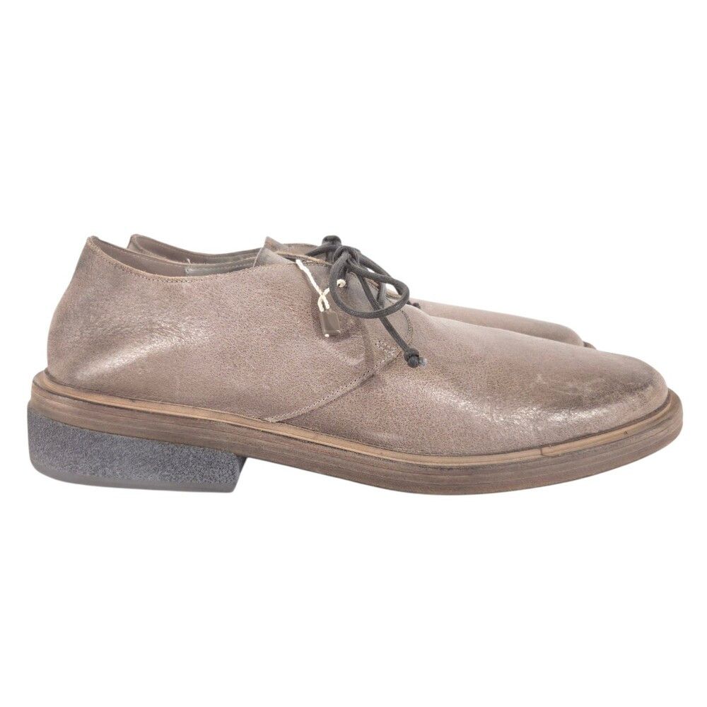 Marsell Marsell Distressed Metallic Leather Derbys US 10 EU 43 Mens Size US 10 / EU 43 - 4 Thumbnail