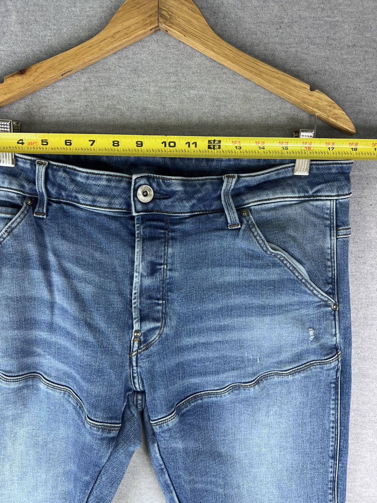 G-Star G-Star Raw 5620 3D Slim Blue Men Jeans size 36/28 Size US 36 / EU 52 - 4 Thumbnail