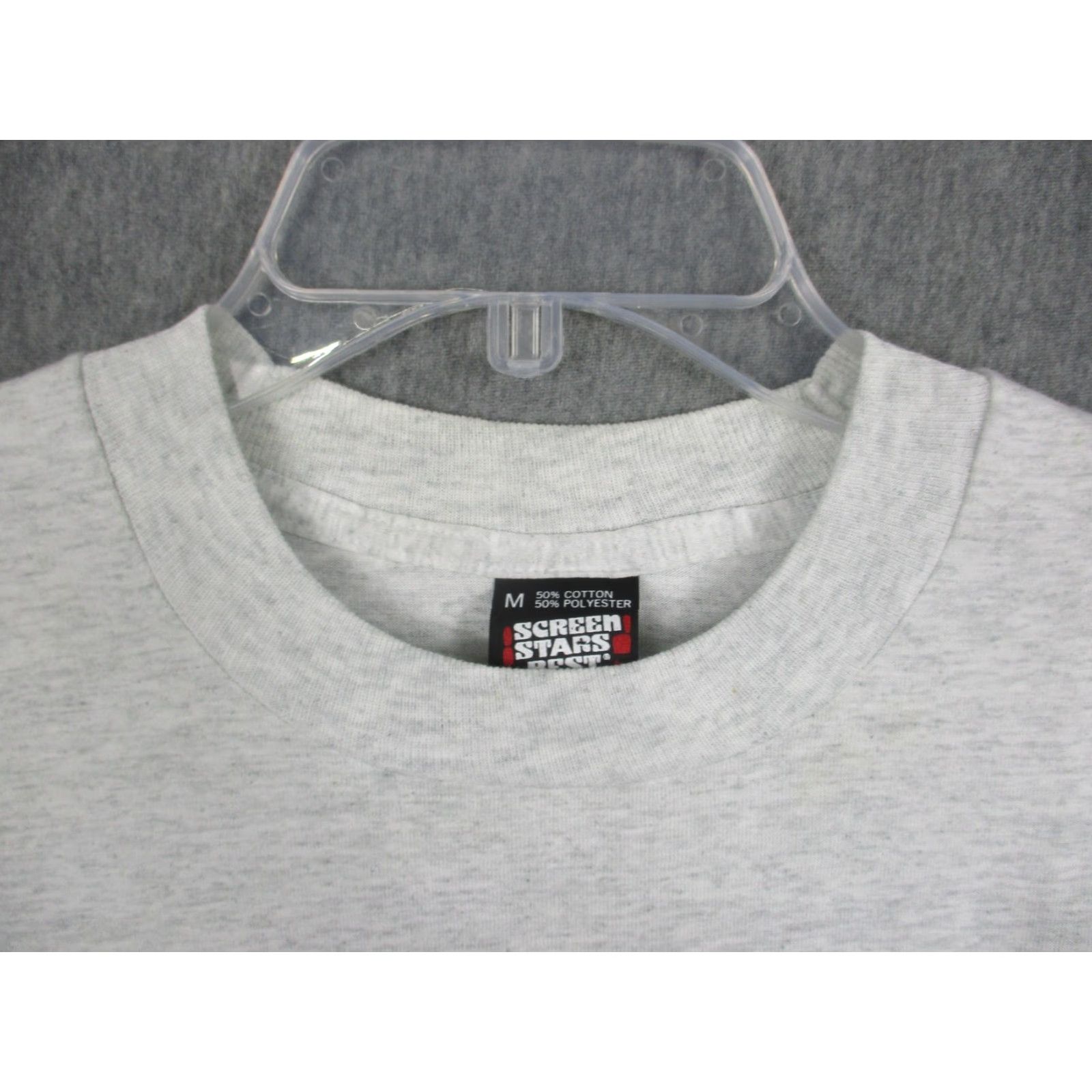 Vintage VINTAGE Screen Stars Best Shirt Mens Medium Gray Pink Elephant Single Stitch 80s Size US M / EU 48-50 / 2 - 3 Thumbnail