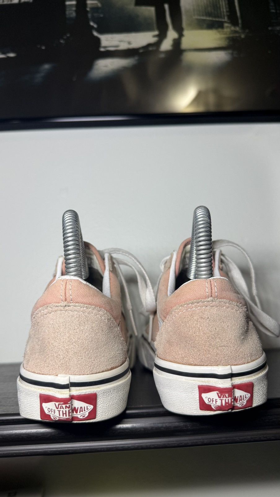 Vans Youth Girls Vans Old Skool Salmon With Pink Suede Shoes Size US 4 / IT 34 - 4 Thumbnail