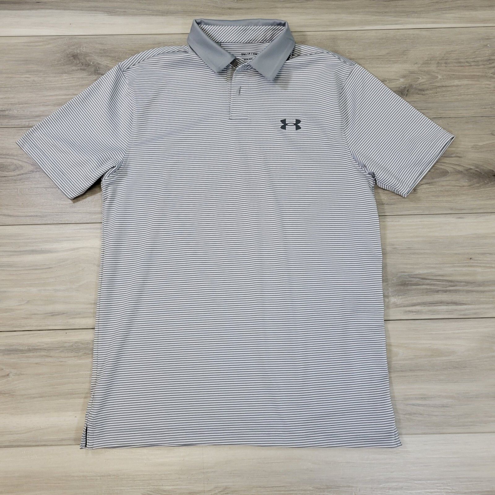 Under Armour Under Armour Polo Shirt Men's Small Gray Stripe Size US S / EU 44-46 / 1 - 1 Thumbnail