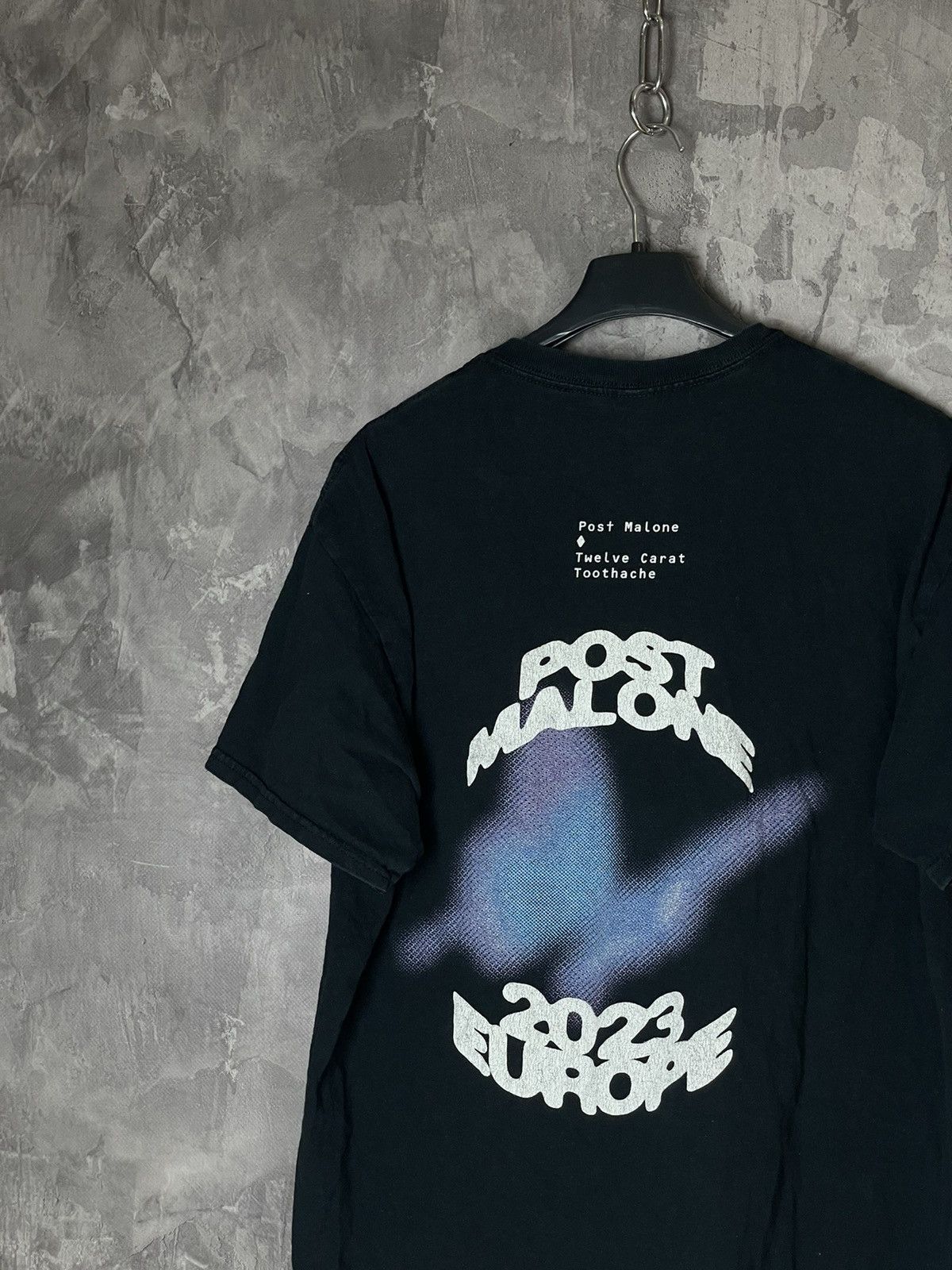 Rap Tees Post Malone Twelve Carat 2023 Tour Art Rap T-Shirt Size US L / EU 52-54 / 3 - 4 Thumbnail