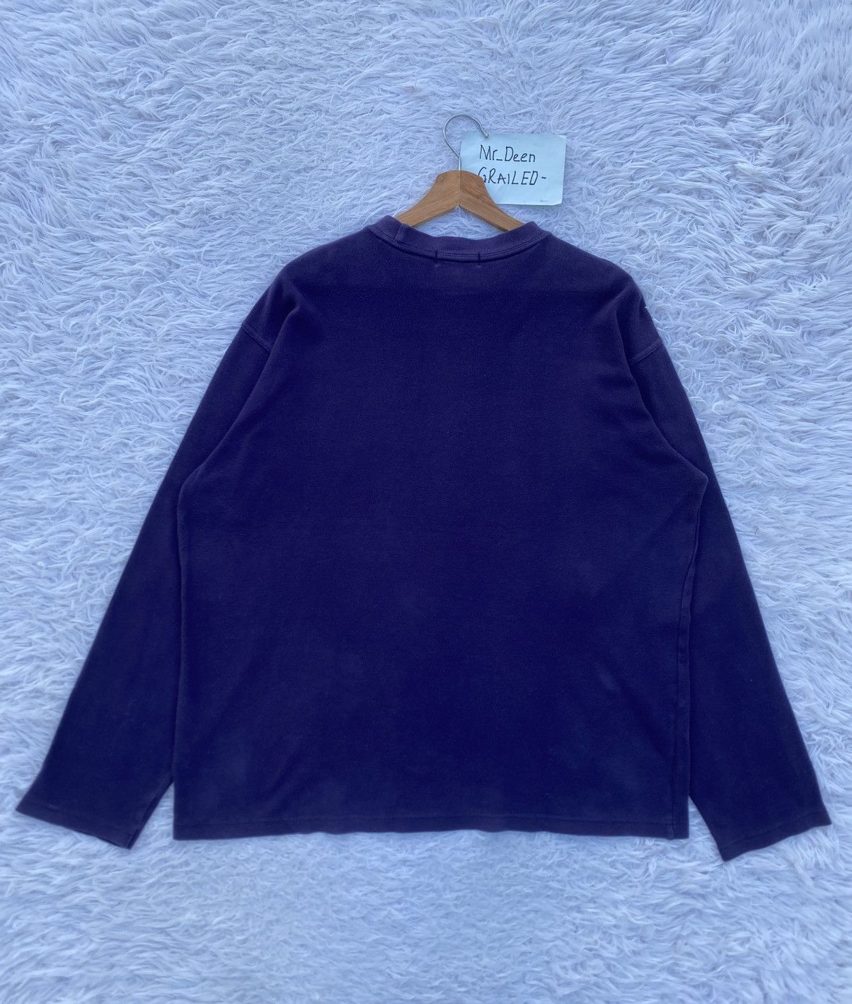 Yves Saint Laurent Rare Vintage Yves Saint Laurent Big Logo Longsleeve Shirt Size US L / EU 52-54 / 3 - 14 Thumbnail