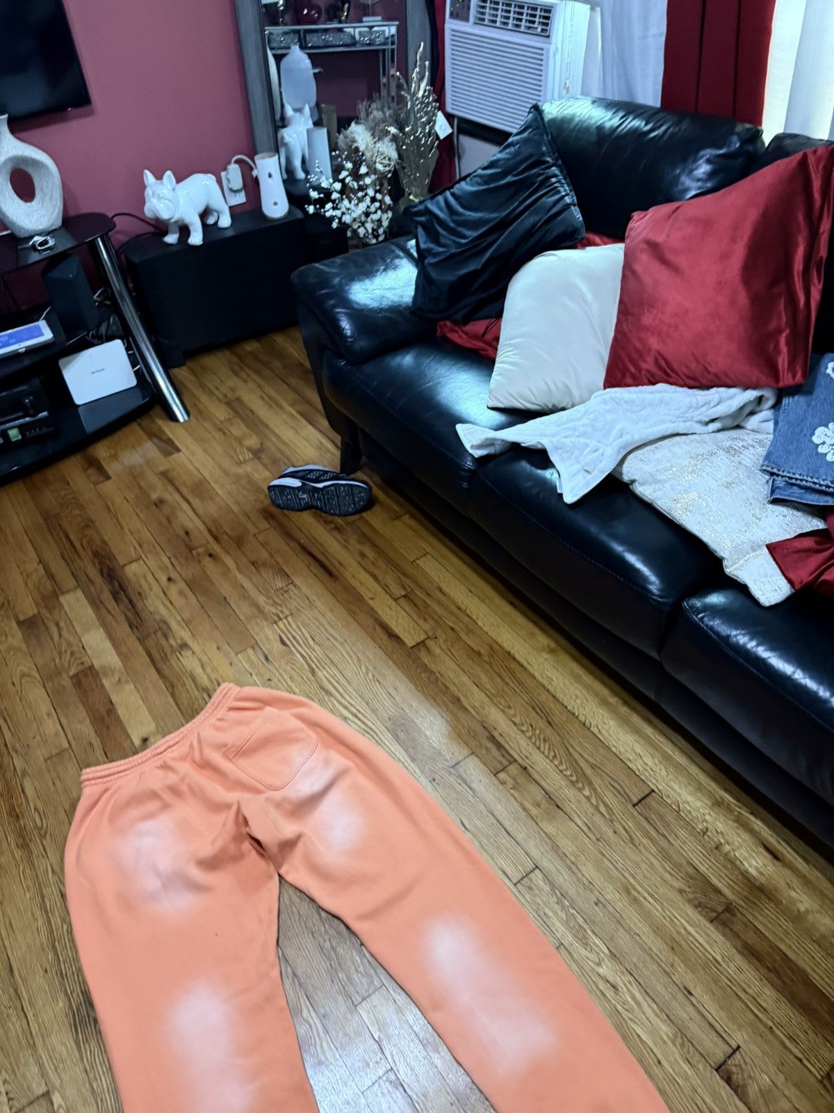 HELLSTAR Hellstar Fire Orange Flare Sweatpants Size XL Size US 36 / EU 52 - 5 Thumbnail