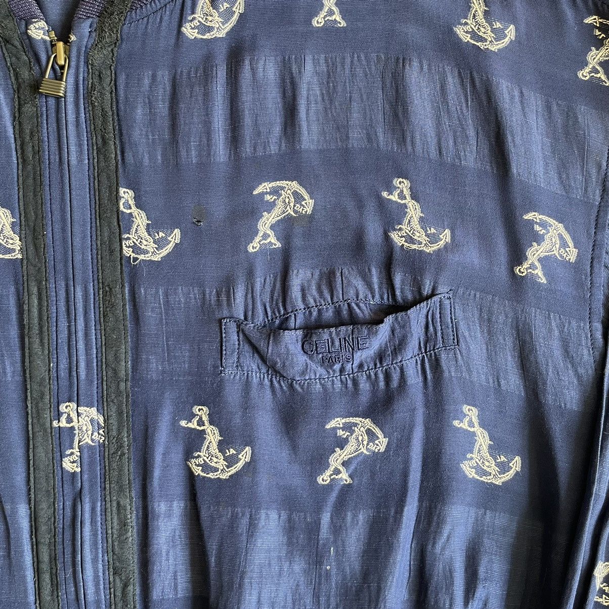 Celine × Vintage Vintage 90s Celine Rayon Atomic Bomber Size US XL / EU 56 / 4 - 3 Thumbnail
