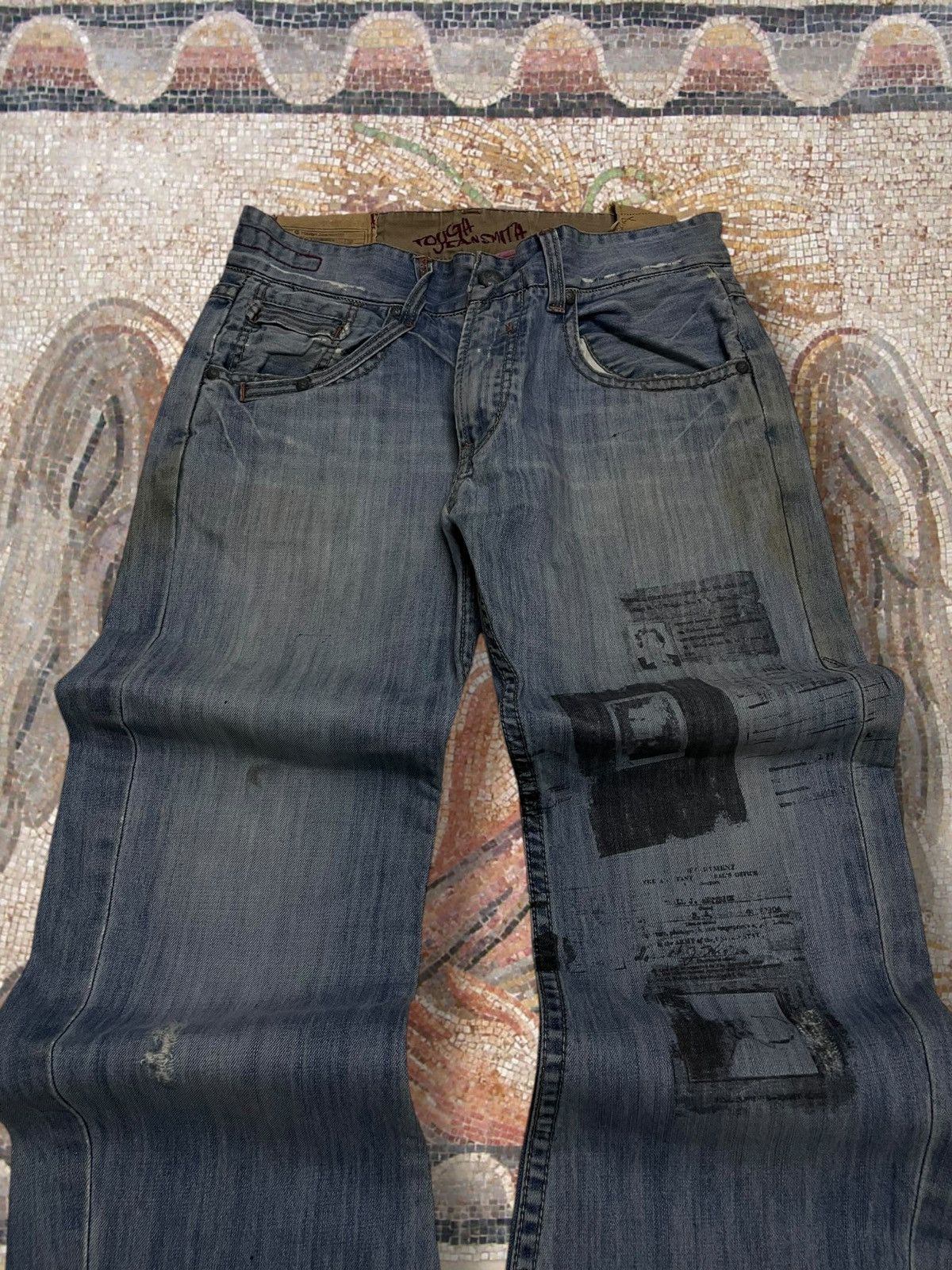 Japanese Brand Vintage 1990s OG Designer Japan Tough Serial Killer Denim Size US 34 / EU 50 - 4 Thumbnail