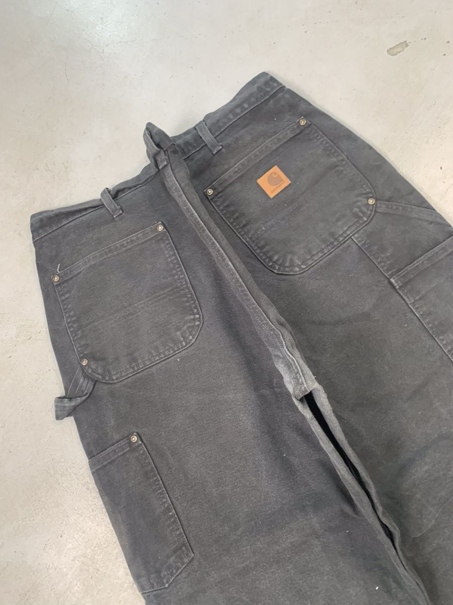Carhartt Vintage Carhartt b01 BLK double knee workwear denim Size US 40 / EU 56 - 5 Thumbnail