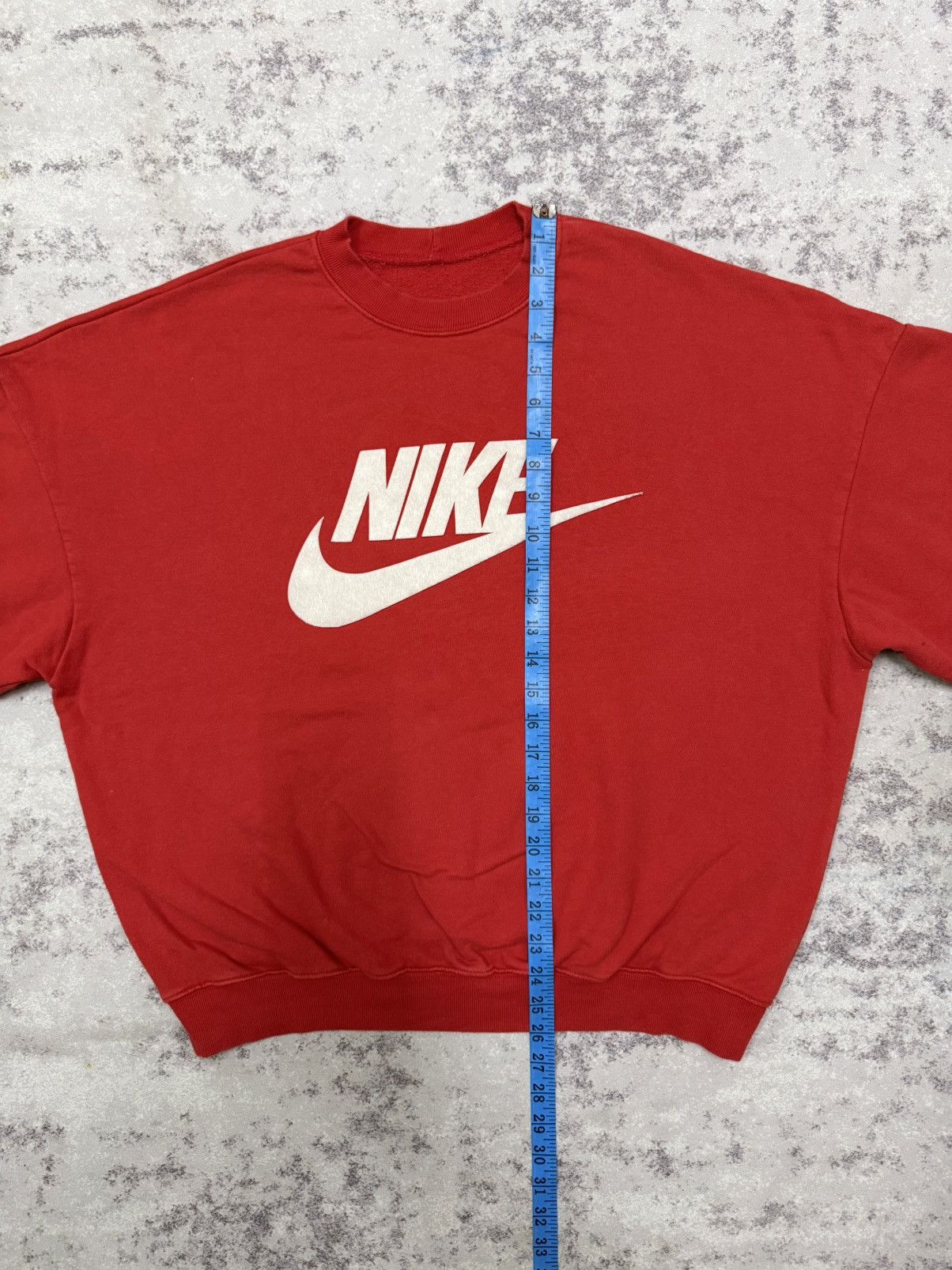 Nike Vintage Nike Swoosh Velvet Logo Baggy Sweatshirt Size US XL / EU 56 / 4 - 16 Thumbnail
