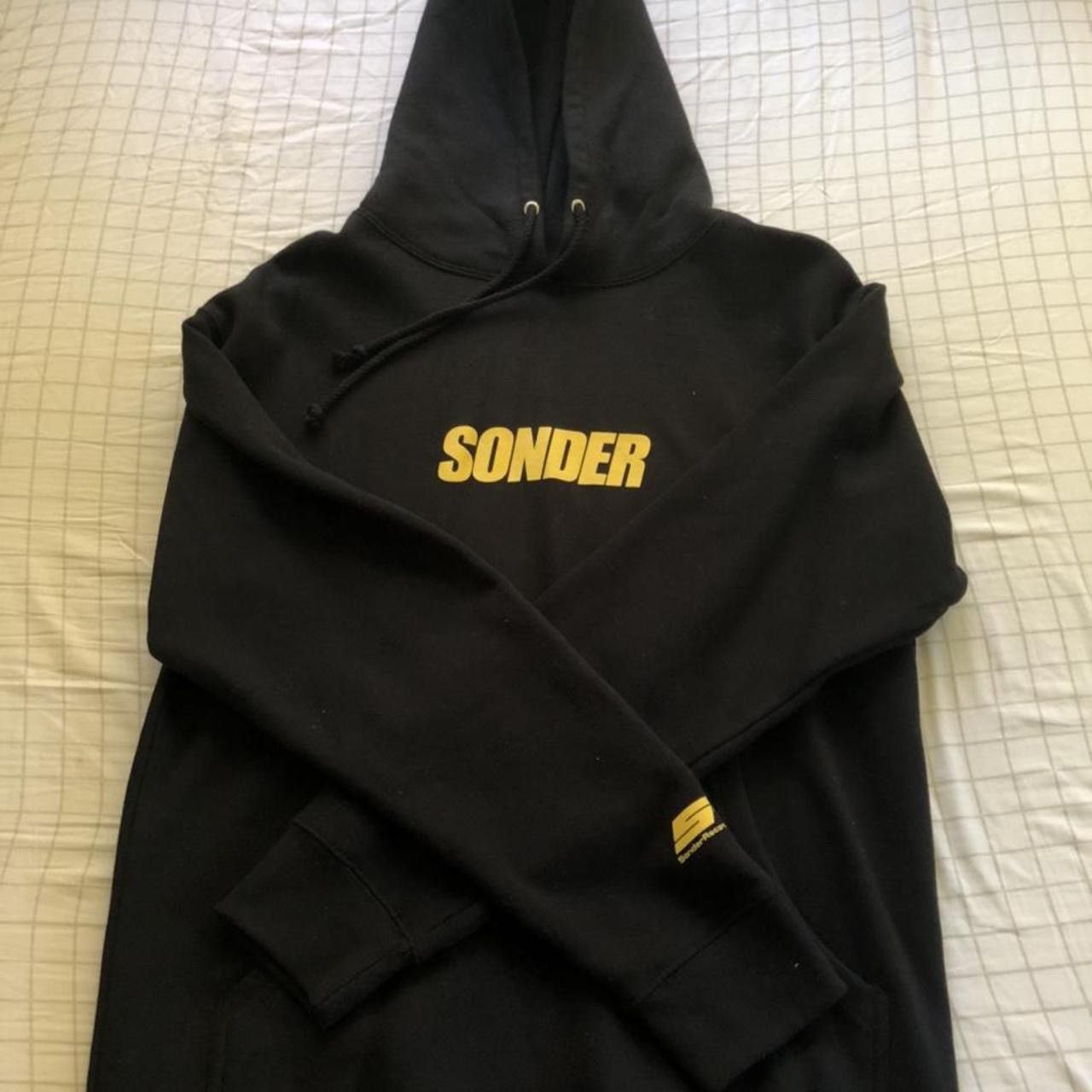 image of Band Tees Sonder Logo Hoodie Men’S Small in Black, Men's