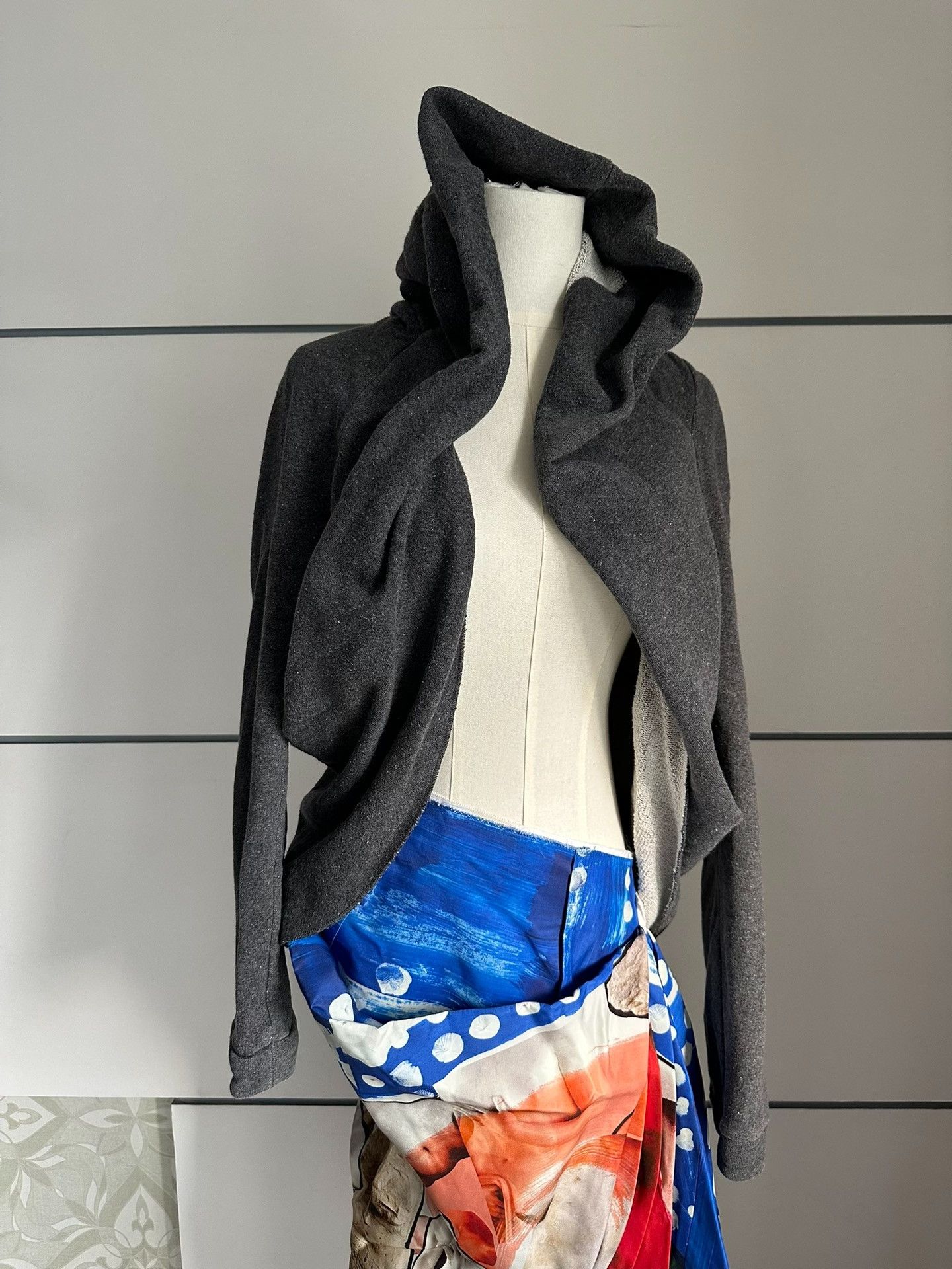 Yohji Yamamoto YOHJI YAMAMOTO Irregular pattern T-shirt; Cardigan| Size L / US 10 / IT 46 - 1 Thumbnail