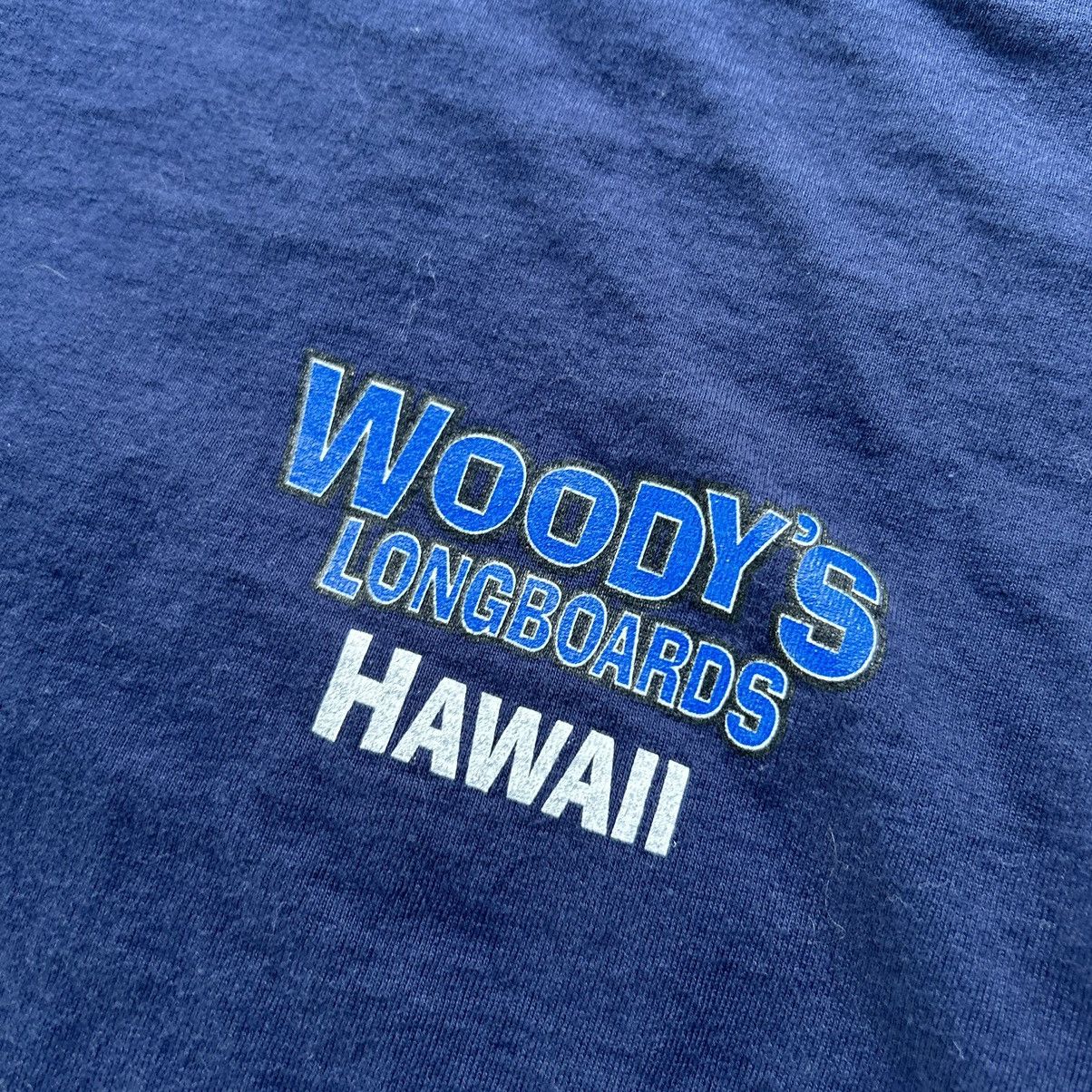 Vintage Vintage Y2K Woody’s Longboards Hawaii Surf Style T Shirt Size US XL / EU 56 / 4 - 5 Thumbnail