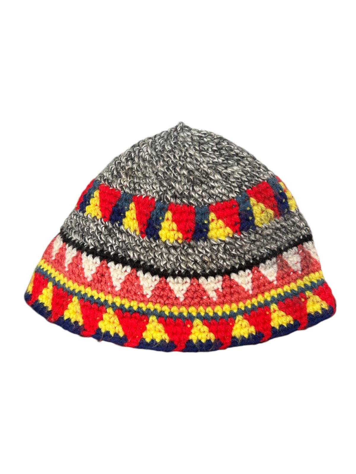 Japanese Brand × Kapital × Vintage Crochet Knitted handmade Beanie Hats☠️☠️ Size ONE SIZE - 10 Thumbnail