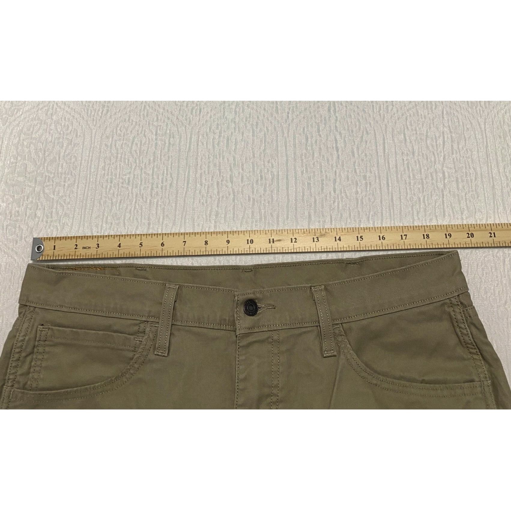 Levi's Levi's Mens Workwear Pants 38x32 Khaki Beige Cotton Blend Straight Leg (Regular) 5-Pocket Canvas Logo Button Zip Casual Workwear Mens Khakis Size US 38 / EU 54 - 7 Thumbnail