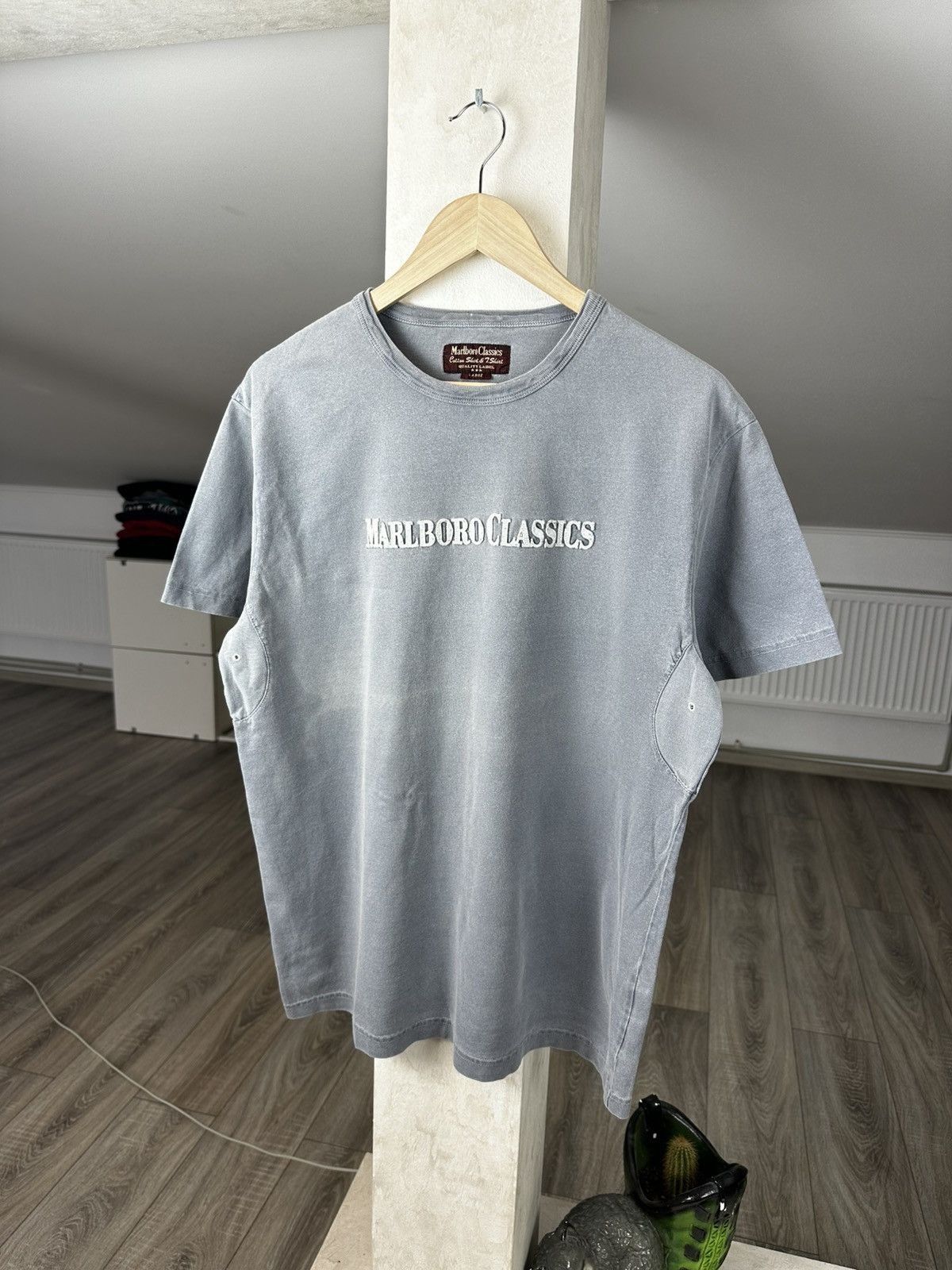 Marlboro Classics Marlboro Classics Faded Blue Tee Shirt L Men's Size US L / EU 52-54 / 3 - 1 Thumbnail